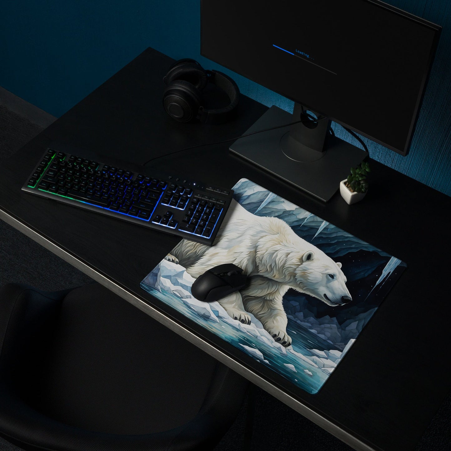 Polar Bear In Cave II Gaming Mouse Pad - Mouse Pads - Discovery Co.