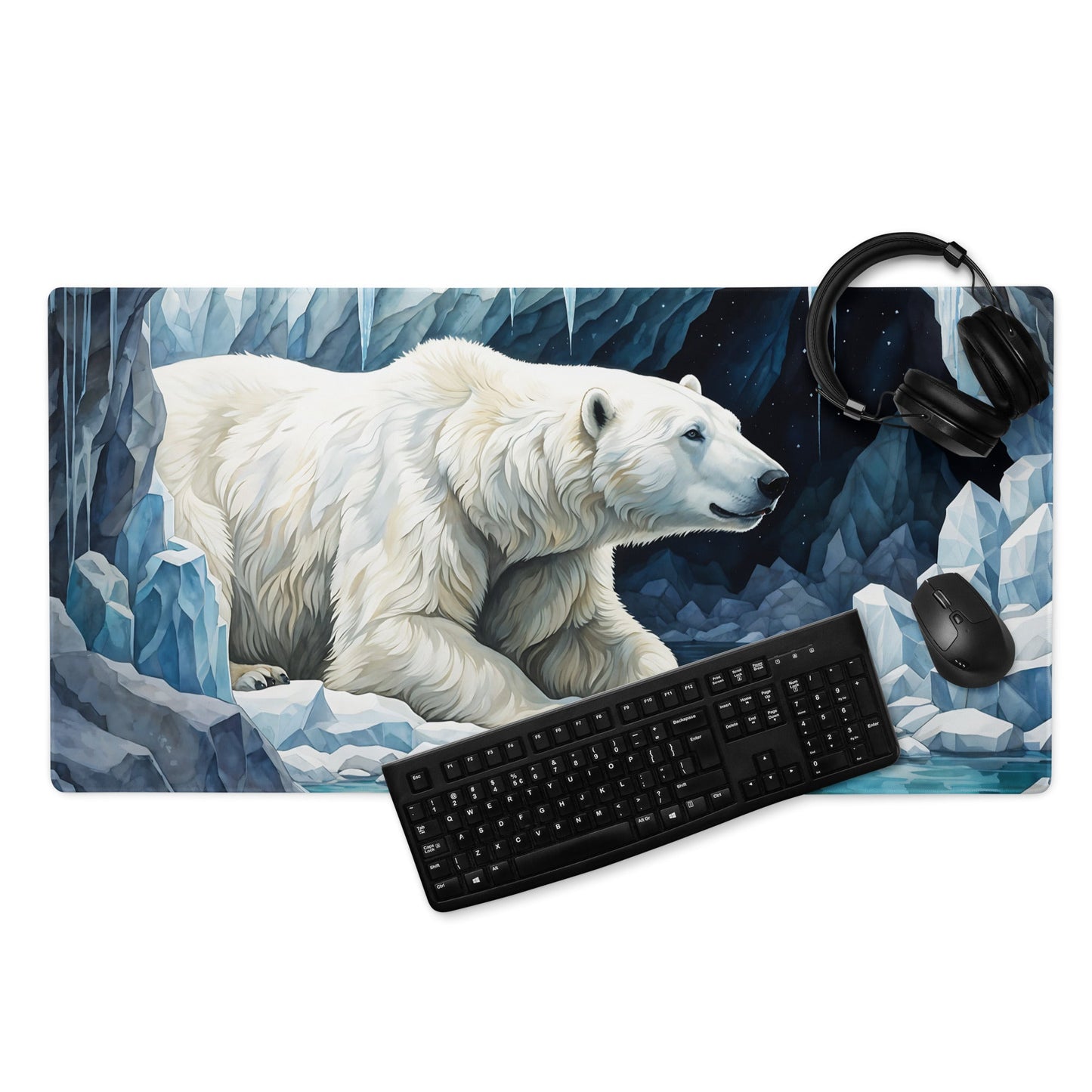 Polar Bear In Cave II Gaming Mouse Pad - Mouse Pads - Discovery Co.