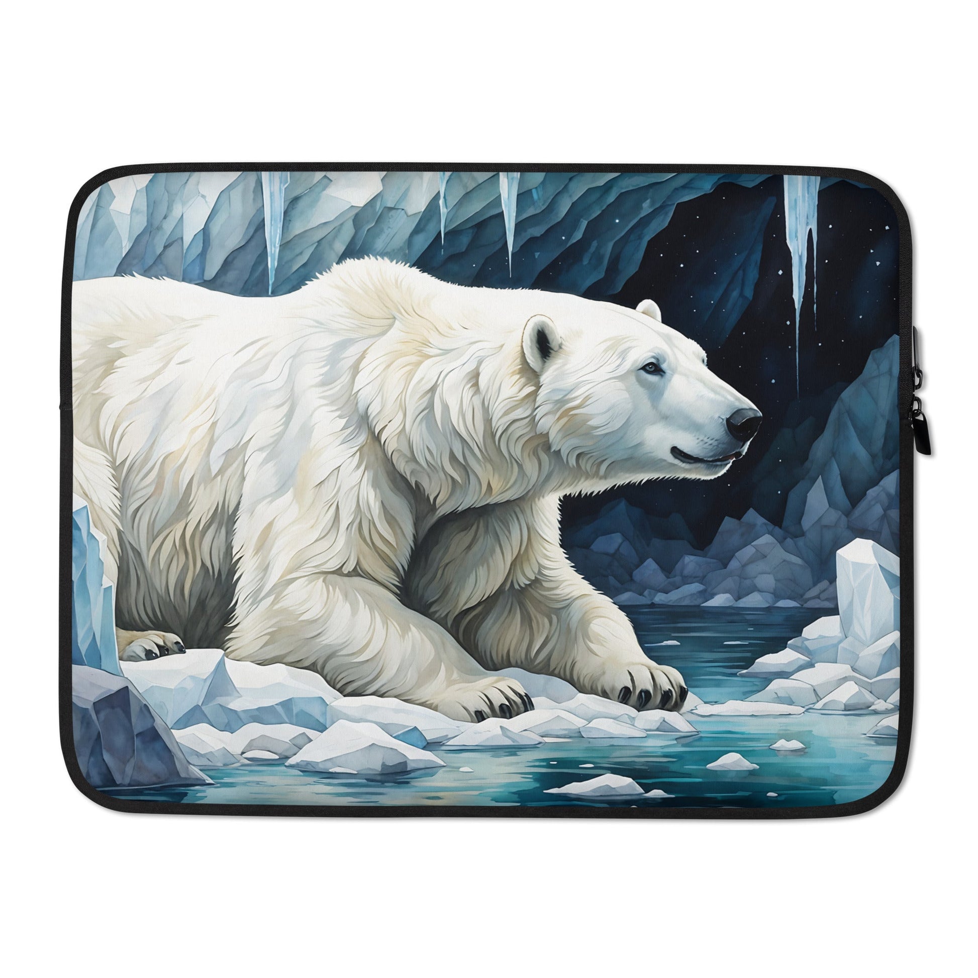 Polar Bear In Cave II Laptop Sleeve - Laptop Cases - Discovery Co.