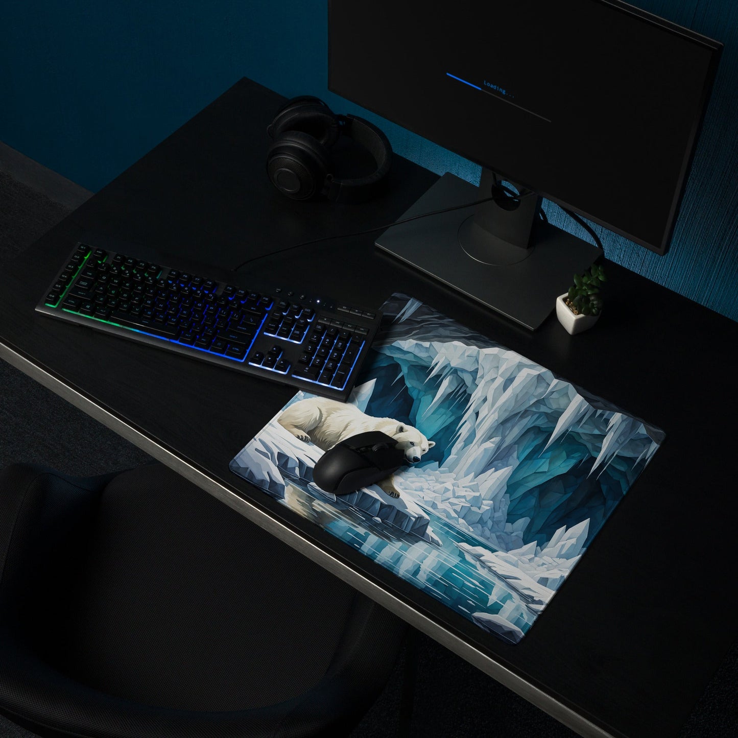 Polar Bear In Cave III Gaming Mouse Pad - Mouse Pads - Discovery Co.