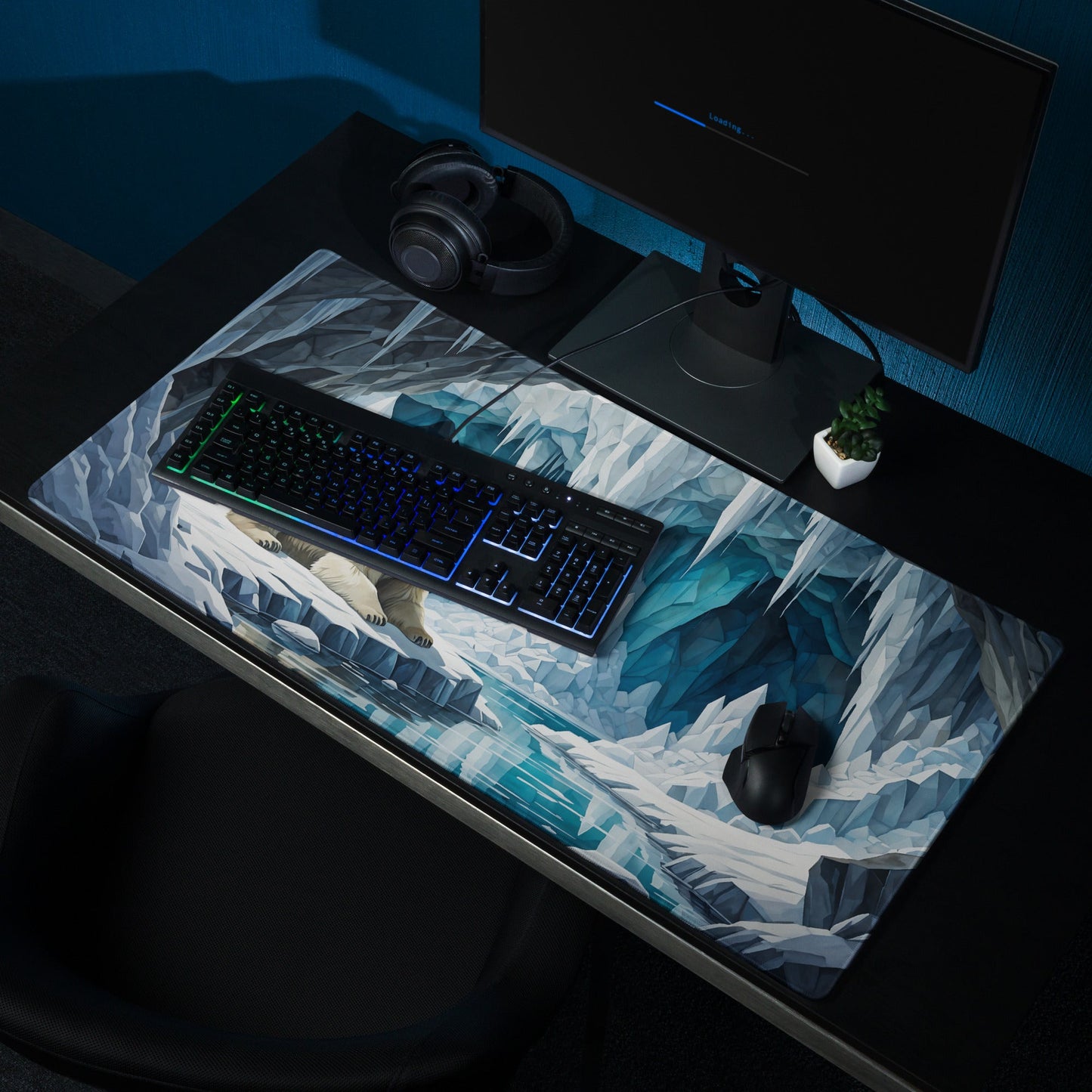 Polar Bear In Cave III Gaming Mouse Pad - Mouse Pads - Discovery Co.