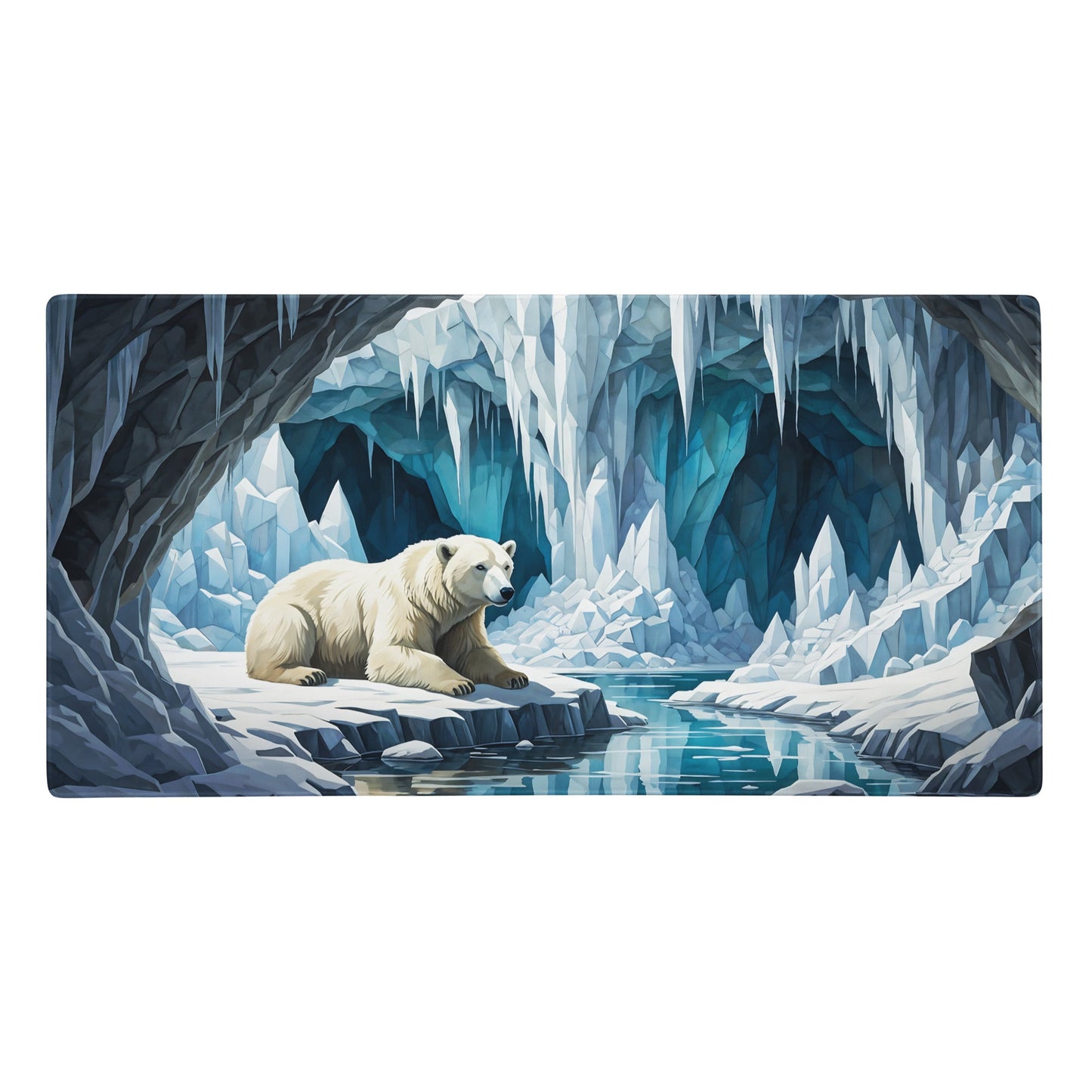 Polar Bear In Cave III Gaming Mouse Pad - Mouse Pads - Discovery Co.