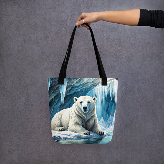 Polar Bear In The Cave Tote Bag - Tote Bags - Discovery Co.
