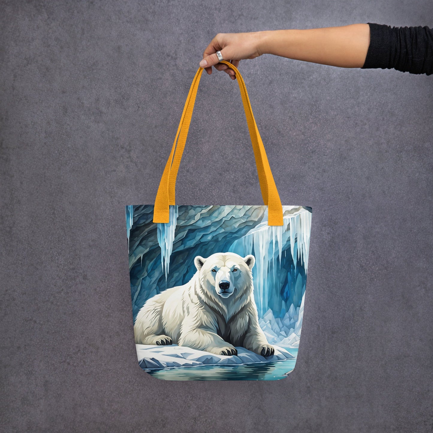 Polar Bear In The Cave Tote Bag - Tote Bags - Discovery Co.