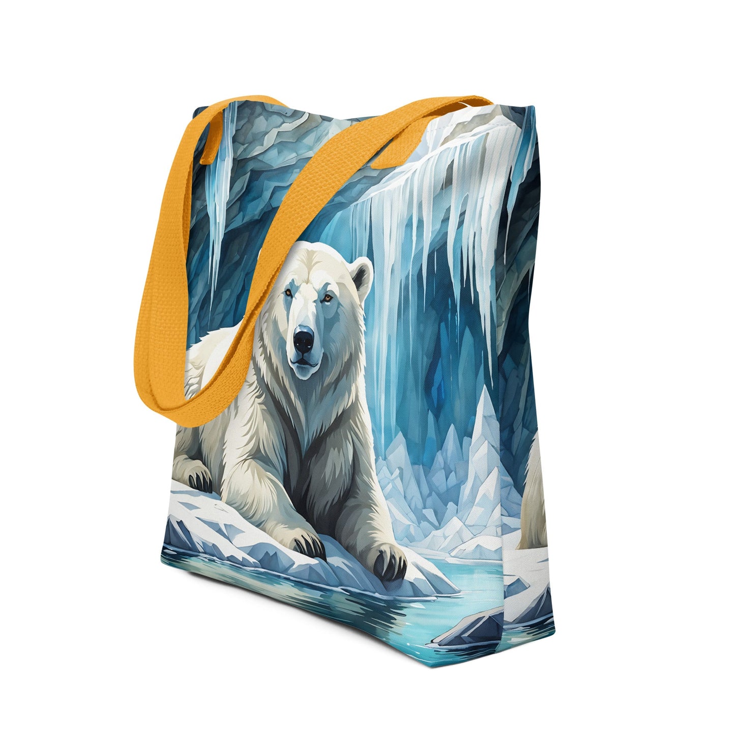 Polar Bear In The Cave Tote Bag - Tote Bags - Discovery Co.