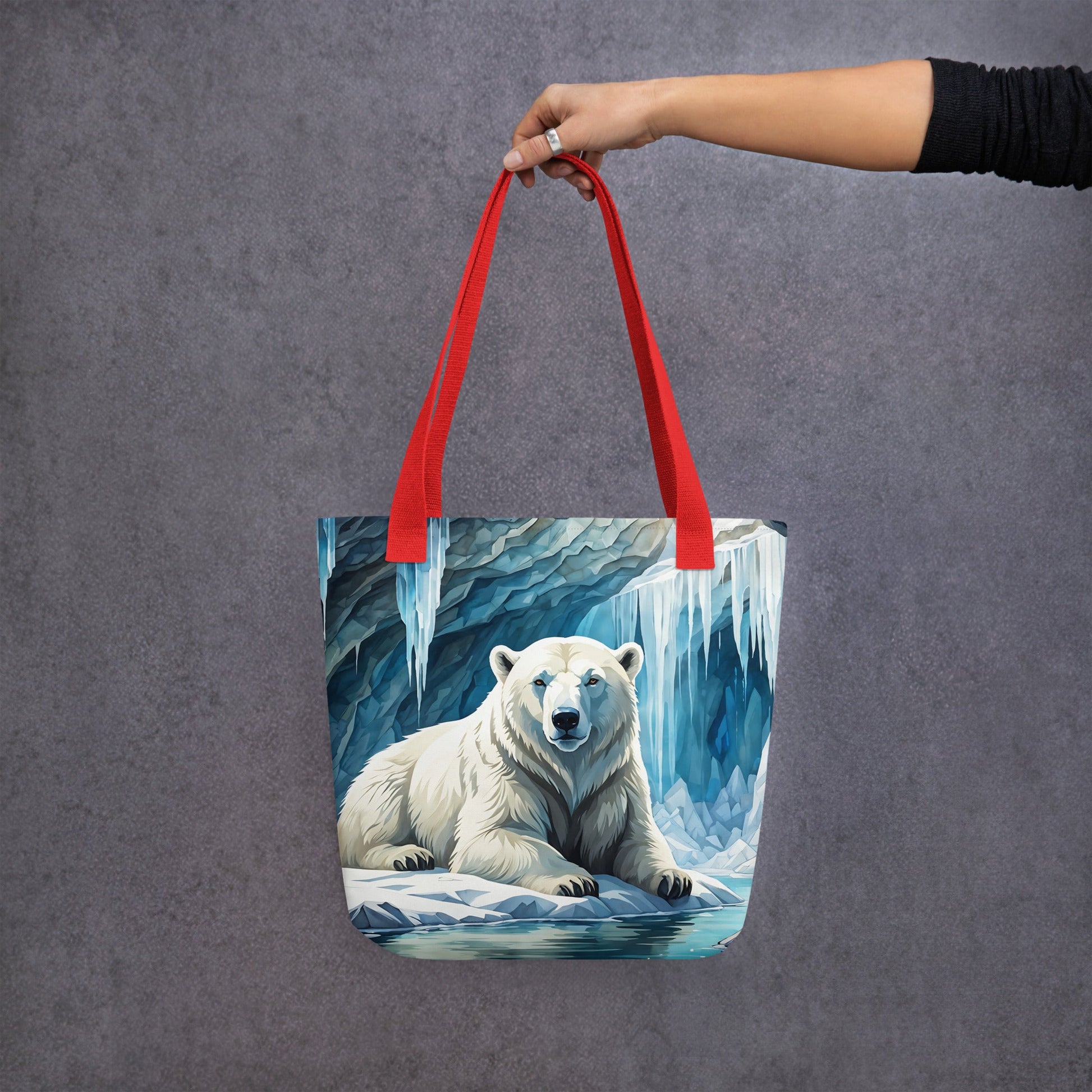 Polar Bear In The Cave Tote Bag - Tote Bags - Discovery Co.