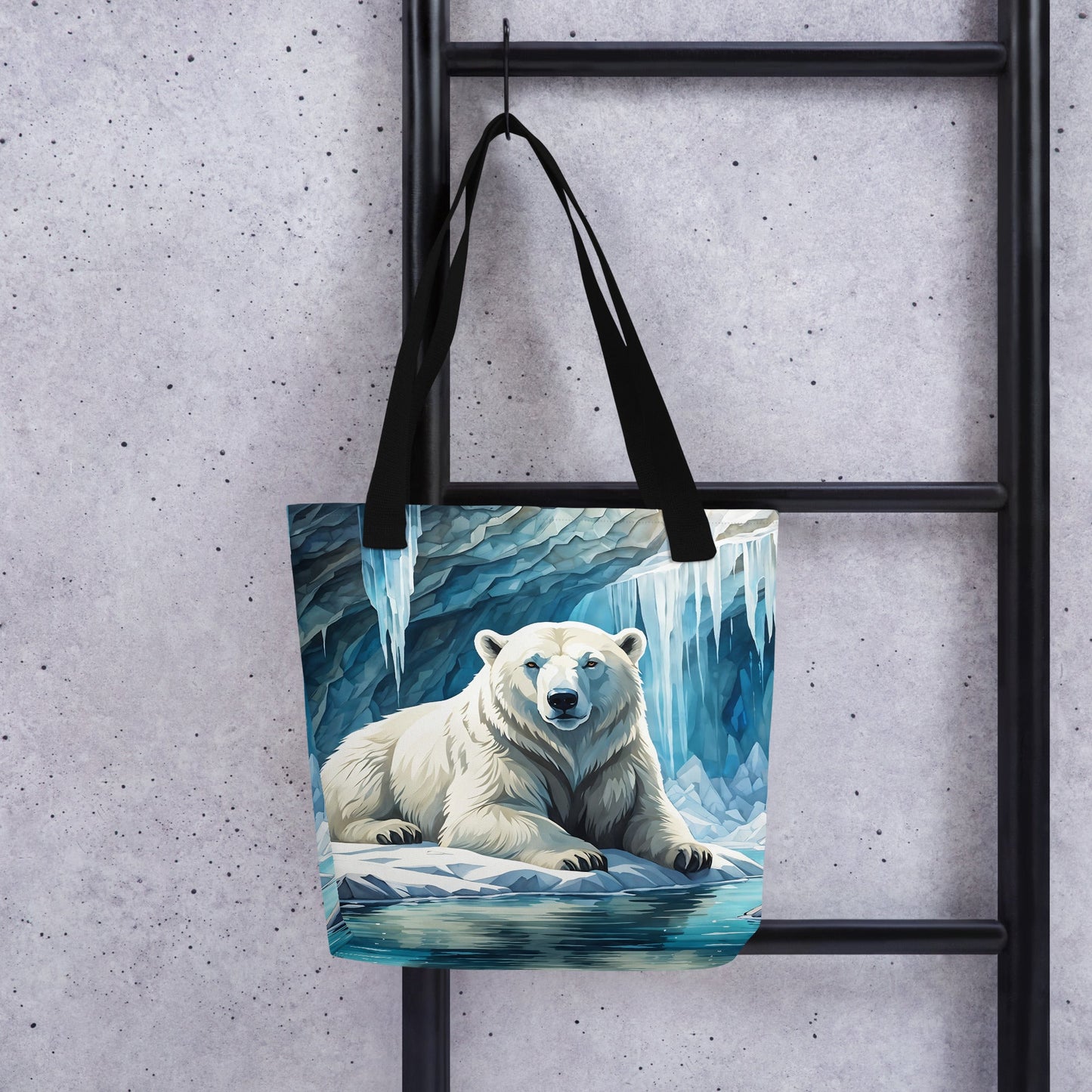 Polar Bear In The Cave Tote Bag - Tote Bags - Discovery Co.