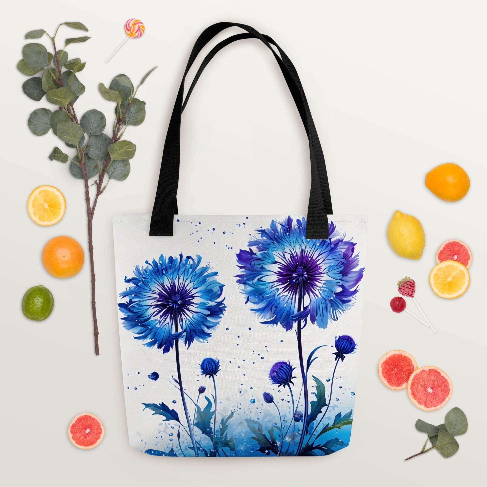 Purple and Blue Dandelion Tote Bag - Tote Bags - Discovery Co.