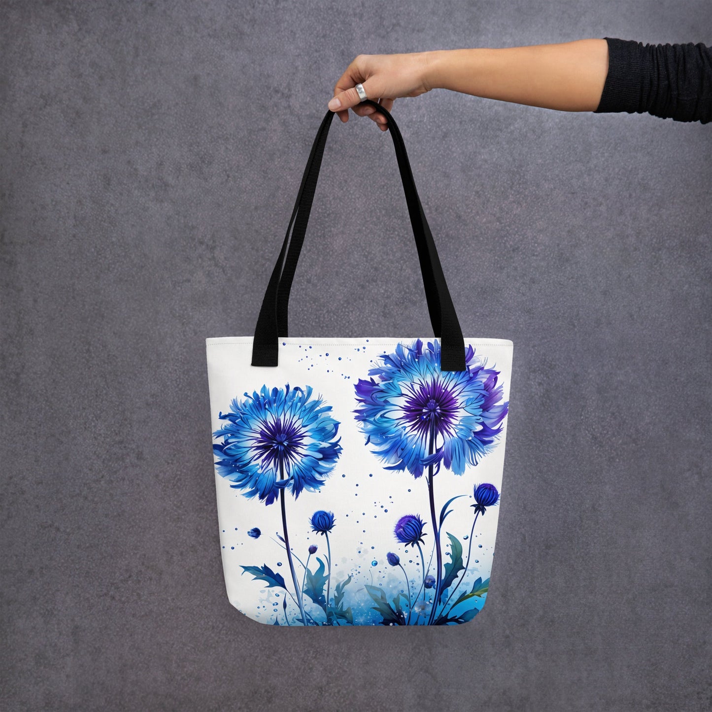 Purple and Blue Dandelion Tote Bag - Tote Bags - Discovery Co.