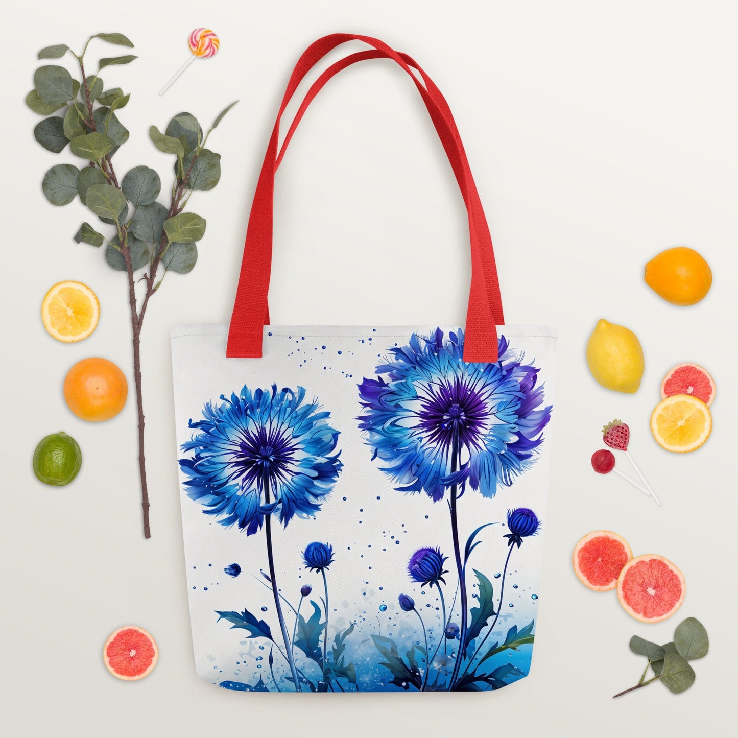 Purple and Blue Dandelion Tote Bag - Tote Bags - Discovery Co.