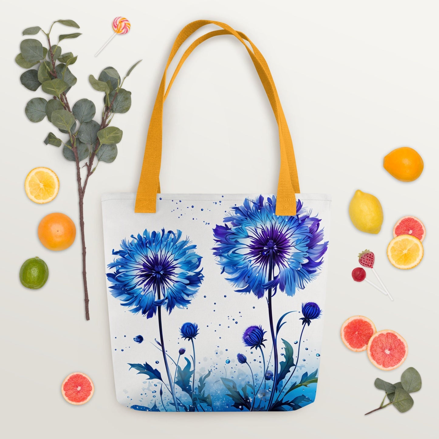 Purple and Blue Dandelion Tote Bag - Tote Bags - Discovery Co.