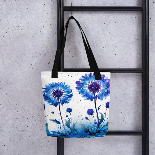 Purple and Blue Dandelion Tote Bag - Tote Bags - Discovery Co.