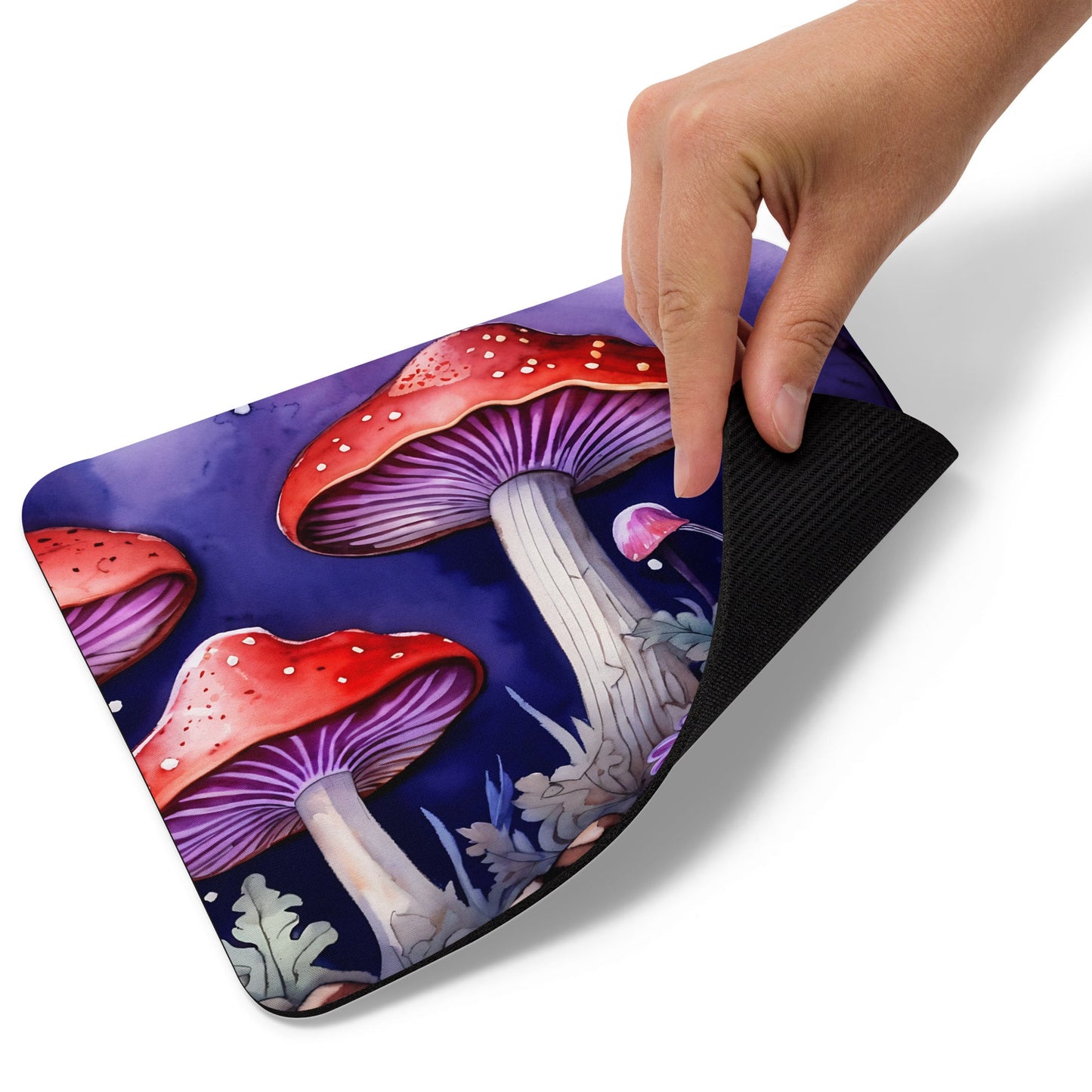 Purple and Red Mushroom Forest Mouse Pad - Discovery Co.