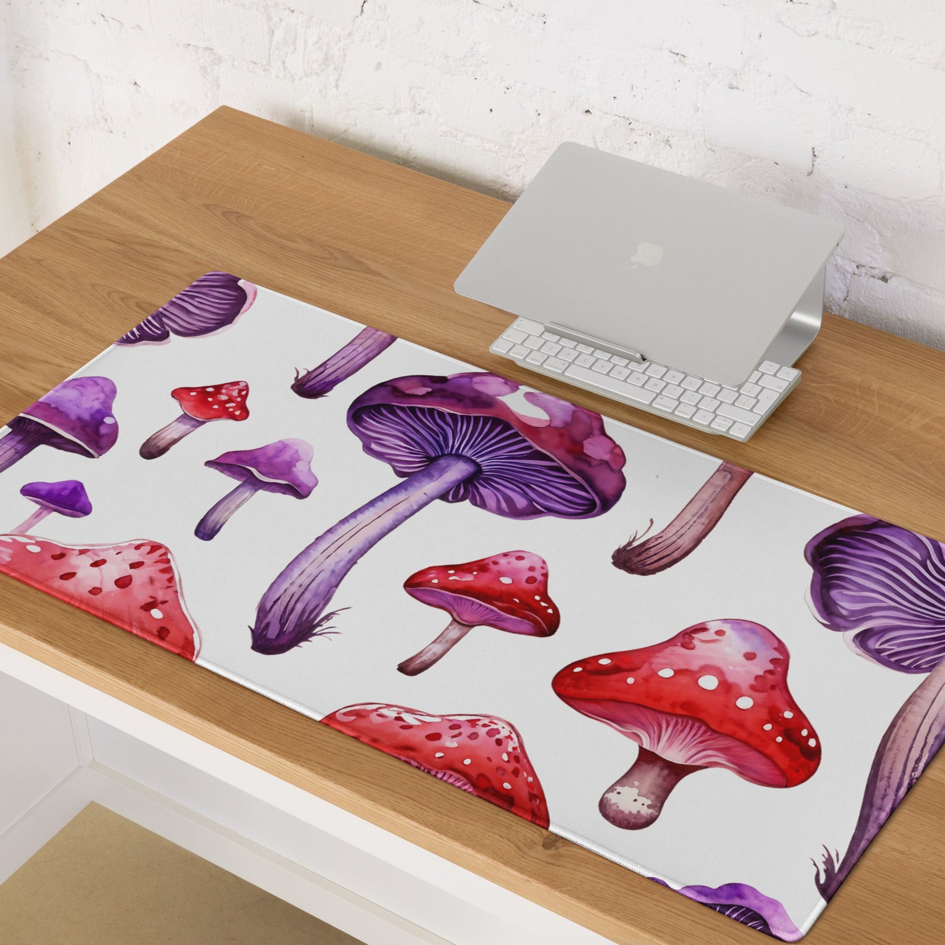 Purple and Red Mushroom Gaming Mouse Pad - Mouse Pads - Discovery Co.