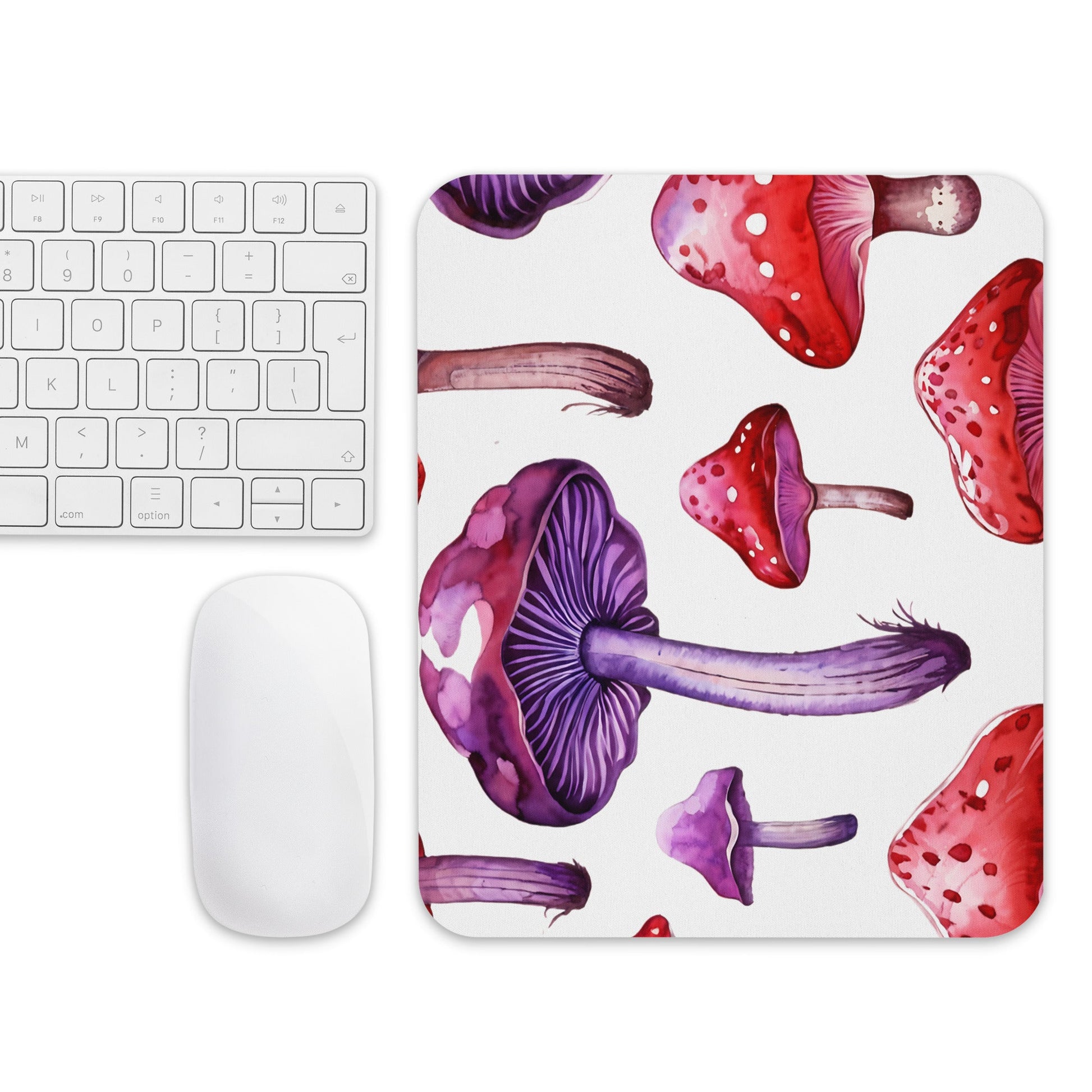 Purple and Red Mushroom Mouse Pad - Discovery Co.