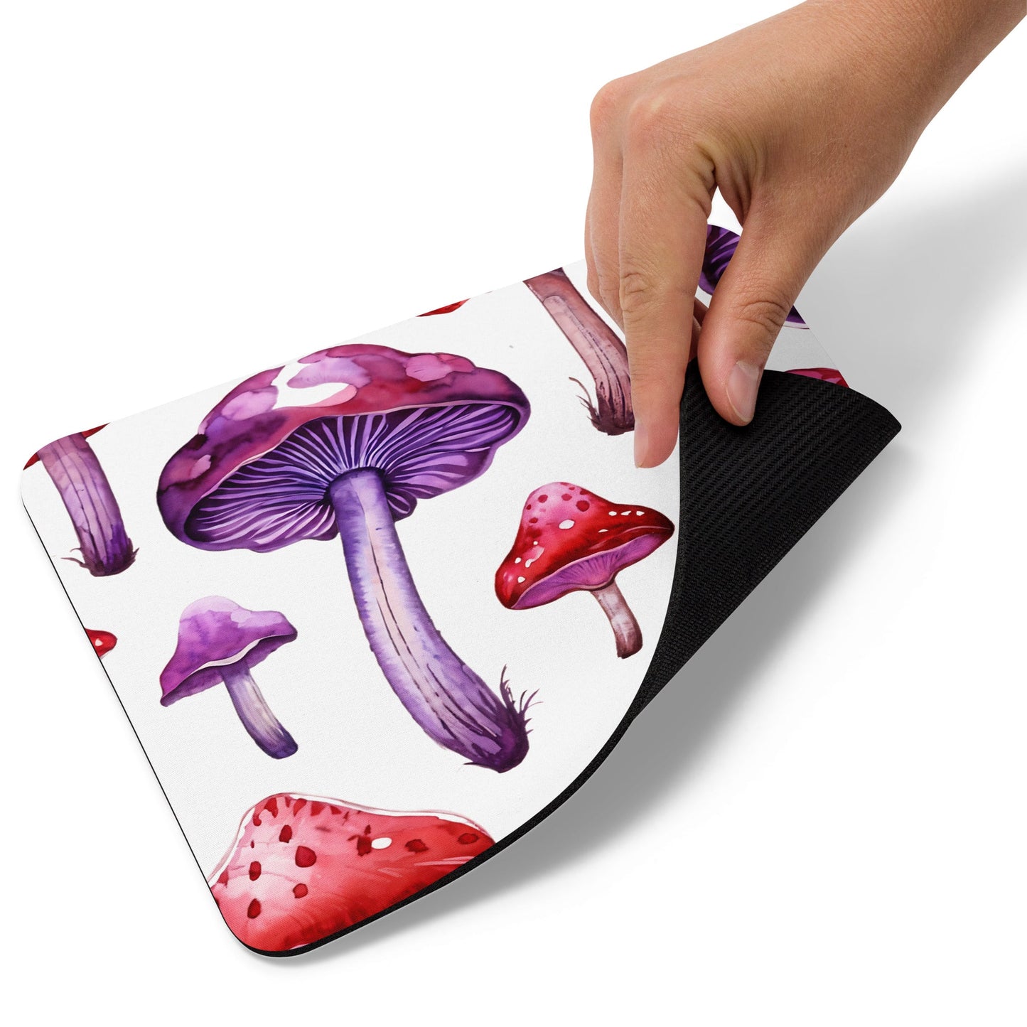 Purple and Red Mushroom Mouse Pad - Discovery Co.