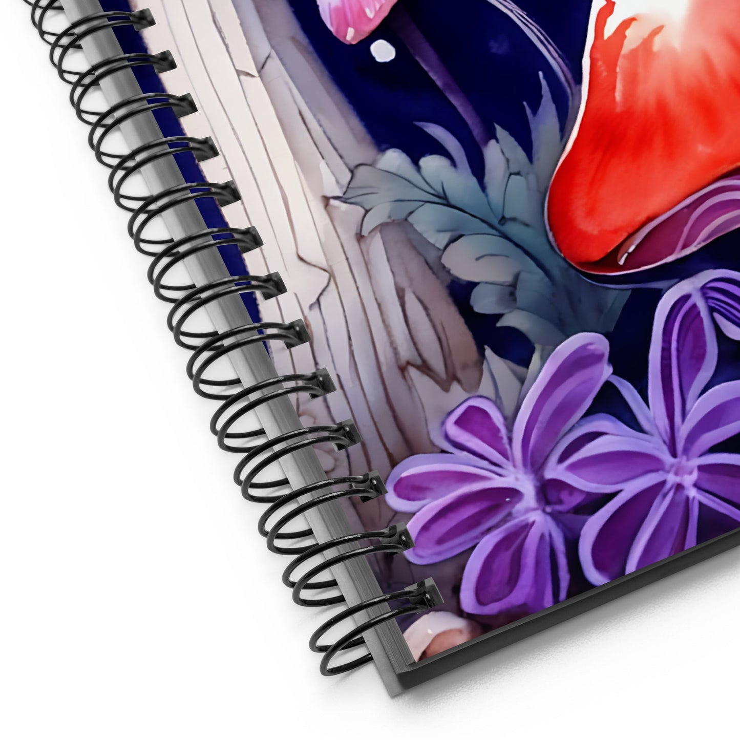 Purple and Red Mushrooms 2 Spiral Notebook - Spiral Notebooks - Discovery Co.