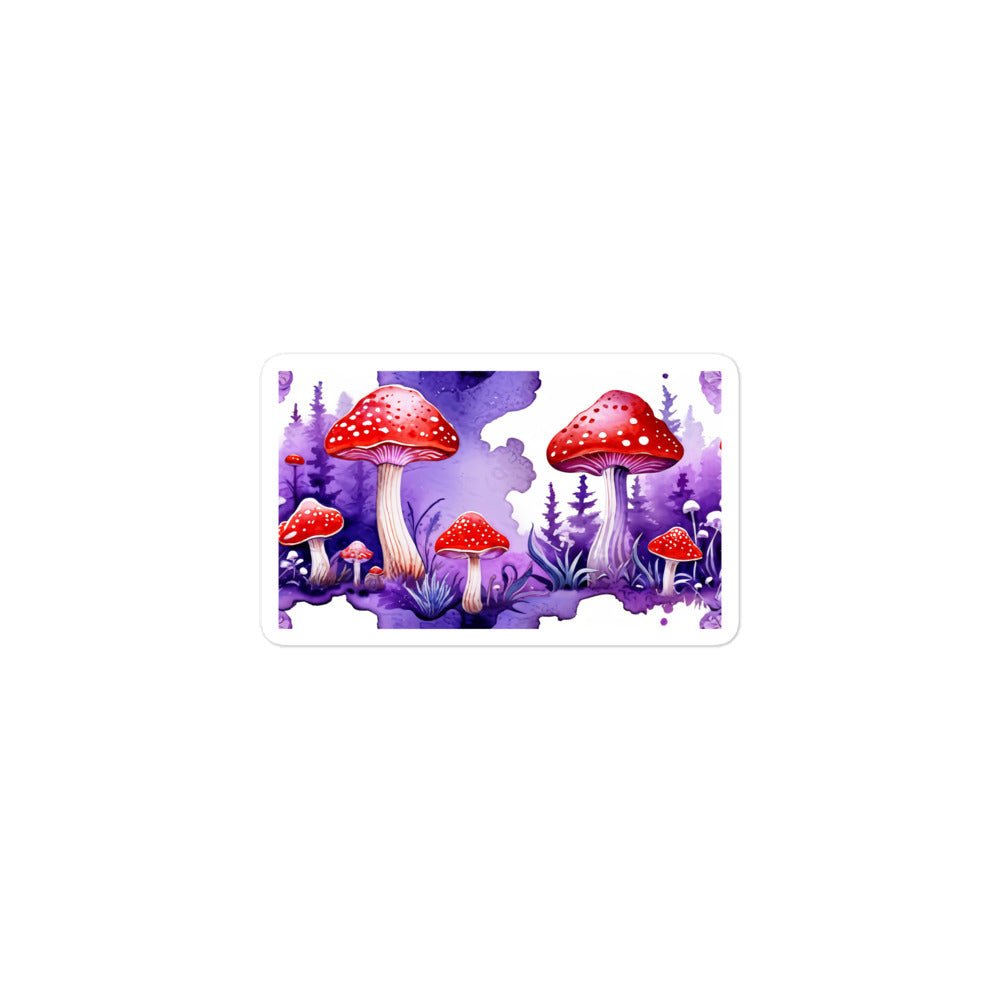 Purple and Red Mushrooms Bubble-free Stickers - Stickers - Discovery Co.