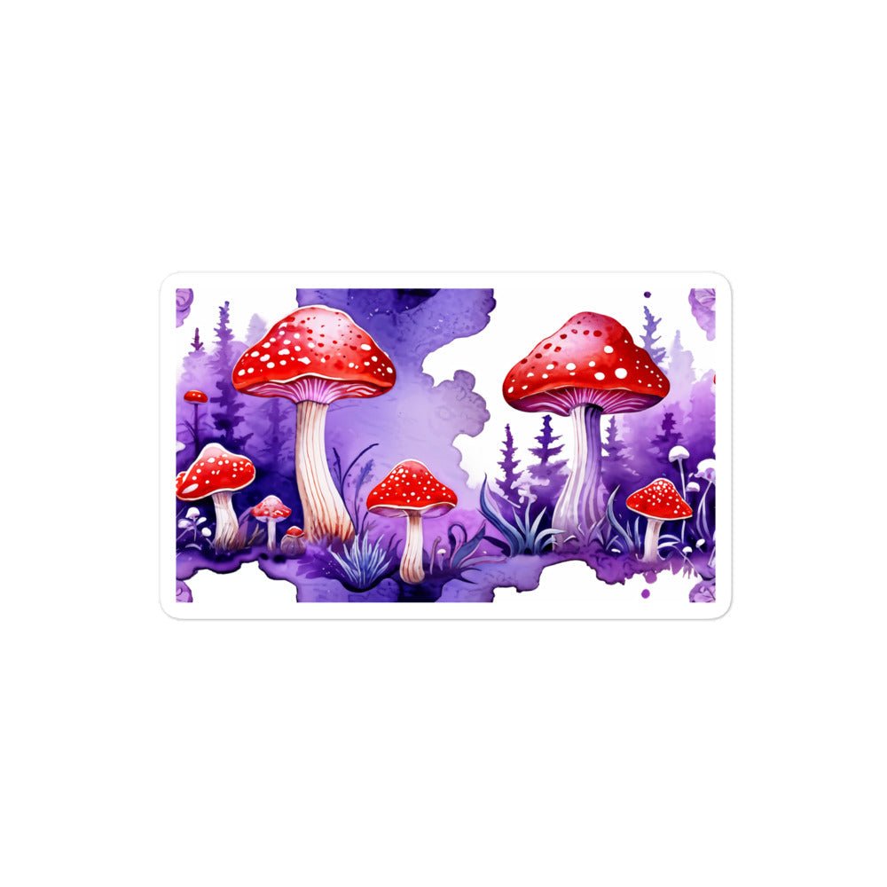 Purple and Red Mushrooms Bubble-free Stickers - Stickers - Discovery Co.