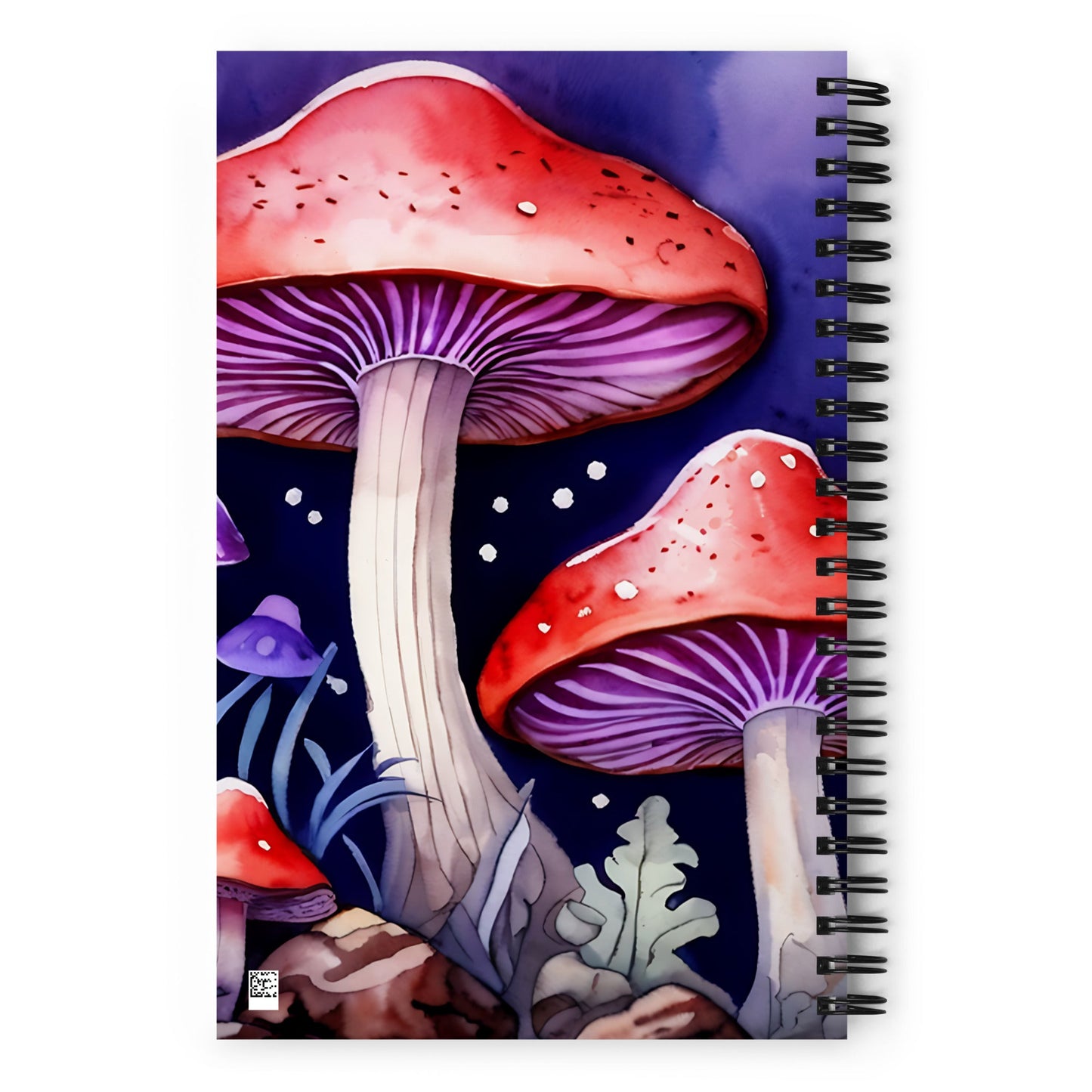 Purple and Red Mushrooms Spiral Notebook - Spiral Notebooks - Discovery Co.