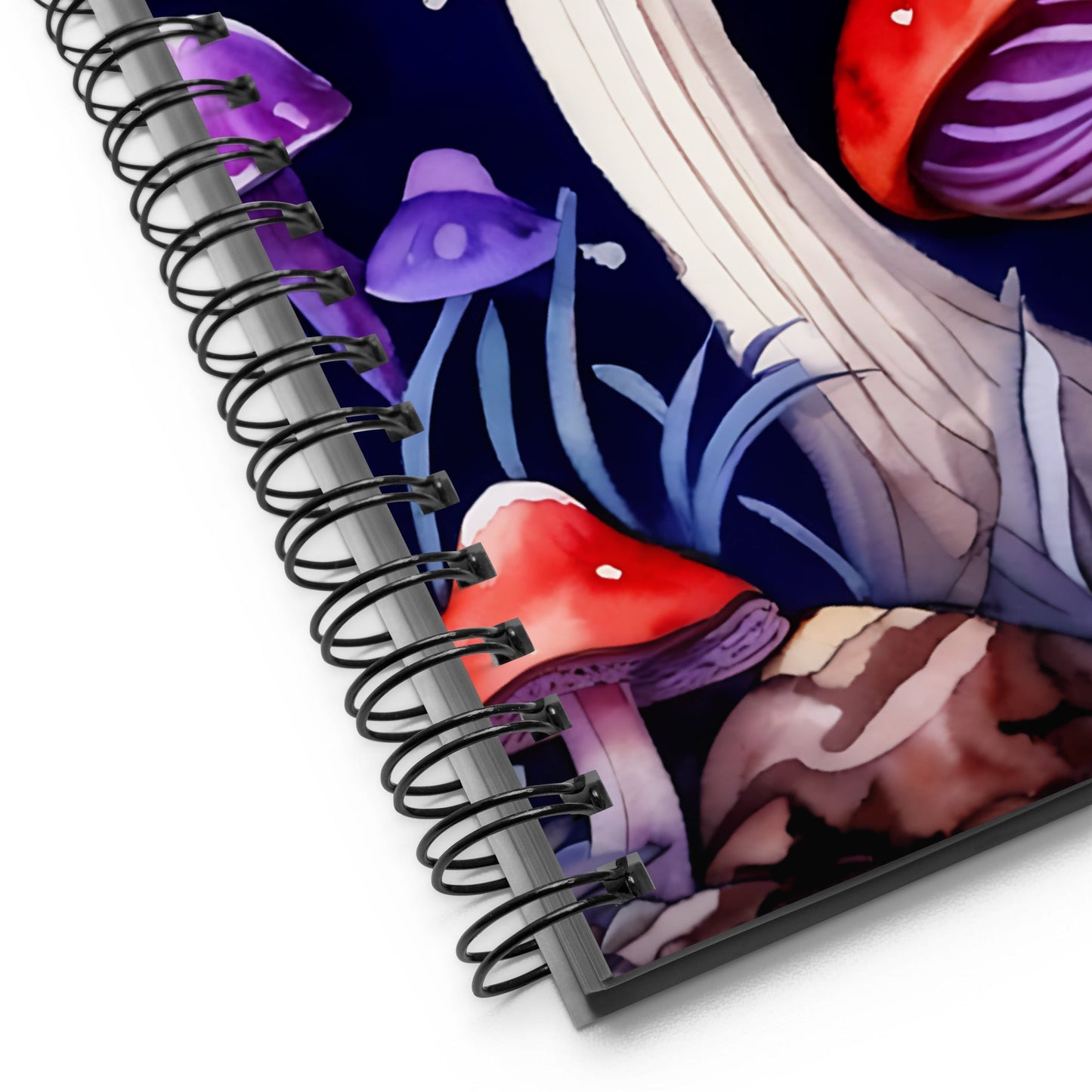 Purple and Red Mushrooms Spiral Notebook - Spiral Notebooks - Discovery Co.