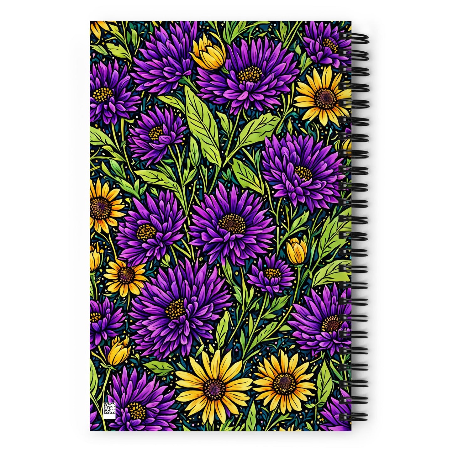 Purple and Yellow Wildflowers Spiral Notebook - Spiral Notebooks - Discovery Co.