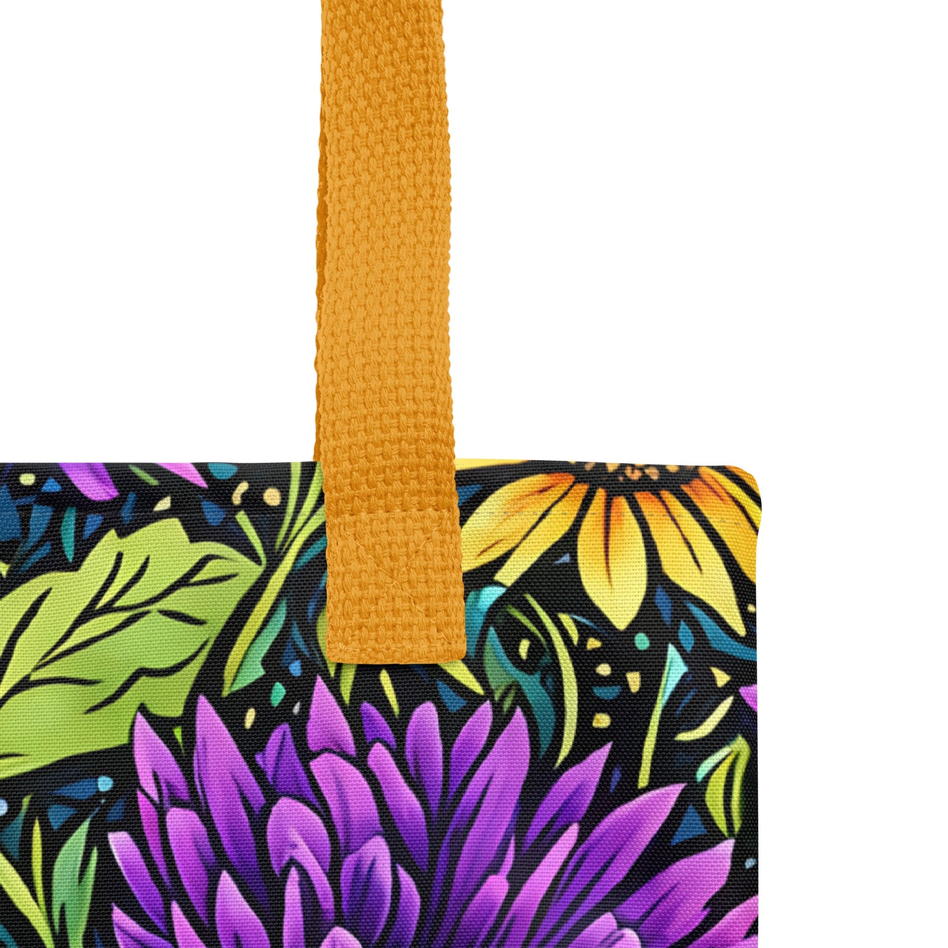 Purple and Yellow Wildflowers Tote Bag - Tote Bags - Discovery Co.