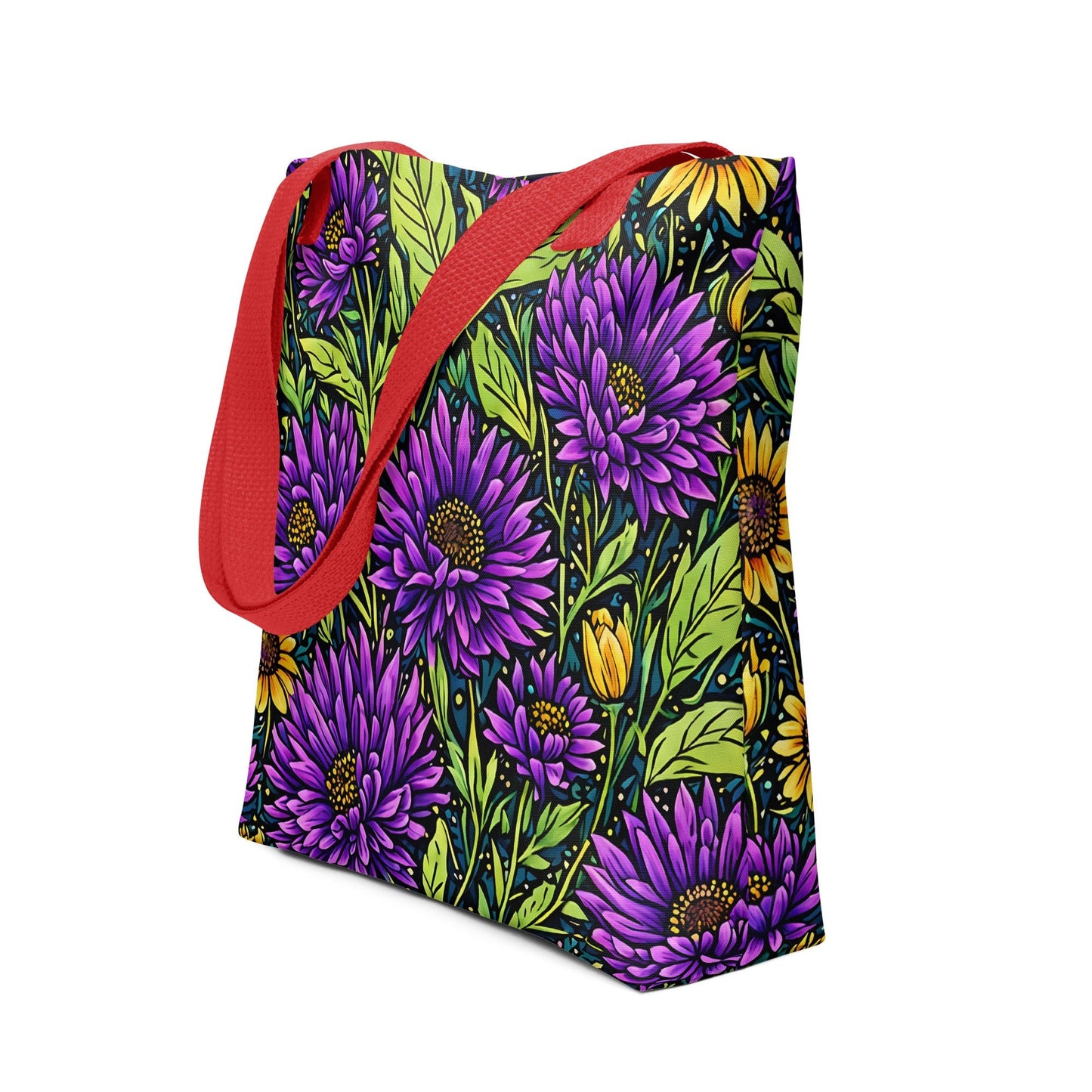 Purple and Yellow Wildflowers Tote Bag - Tote Bags - Discovery Co.