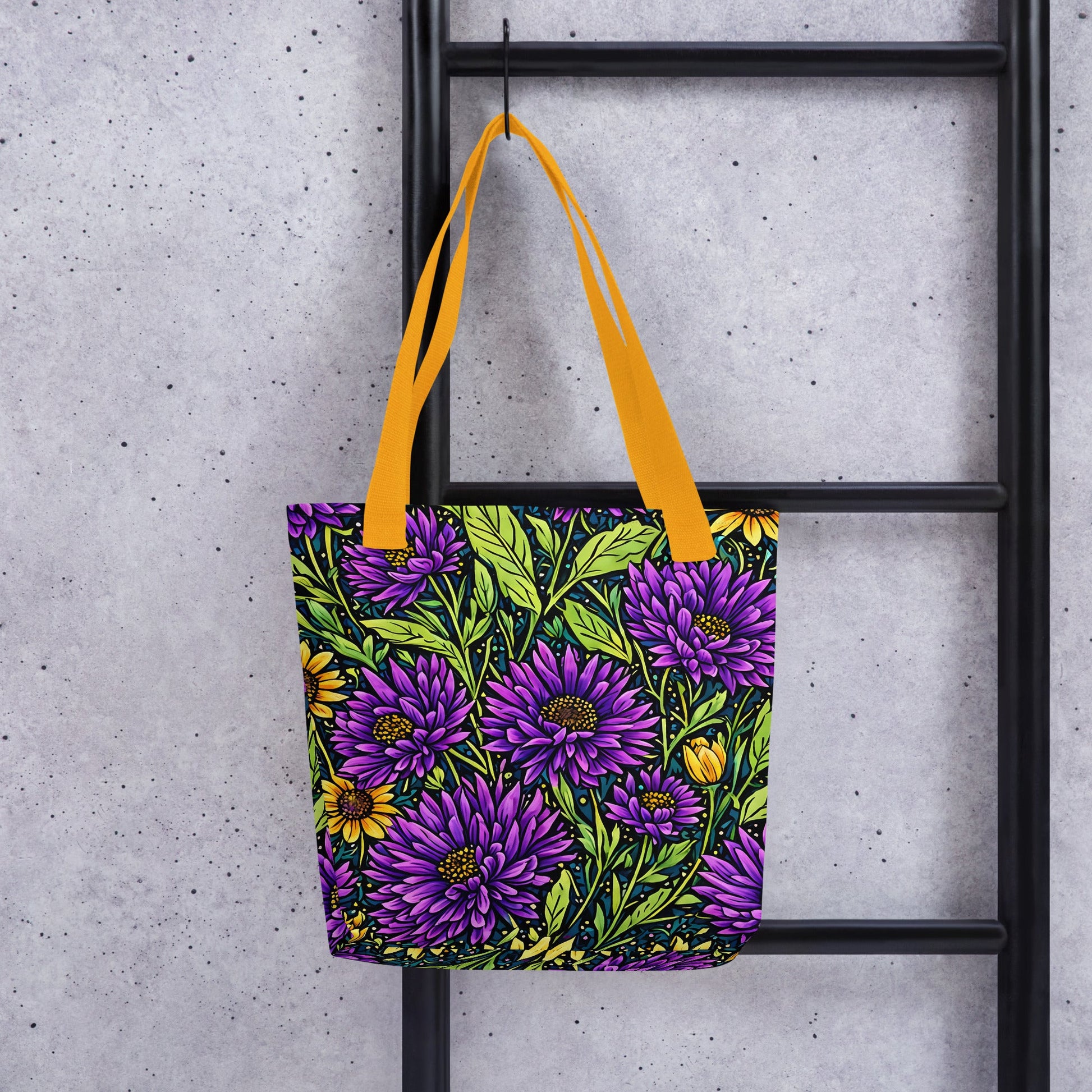 Purple and Yellow Wildflowers Tote Bag - Tote Bags - Discovery Co.