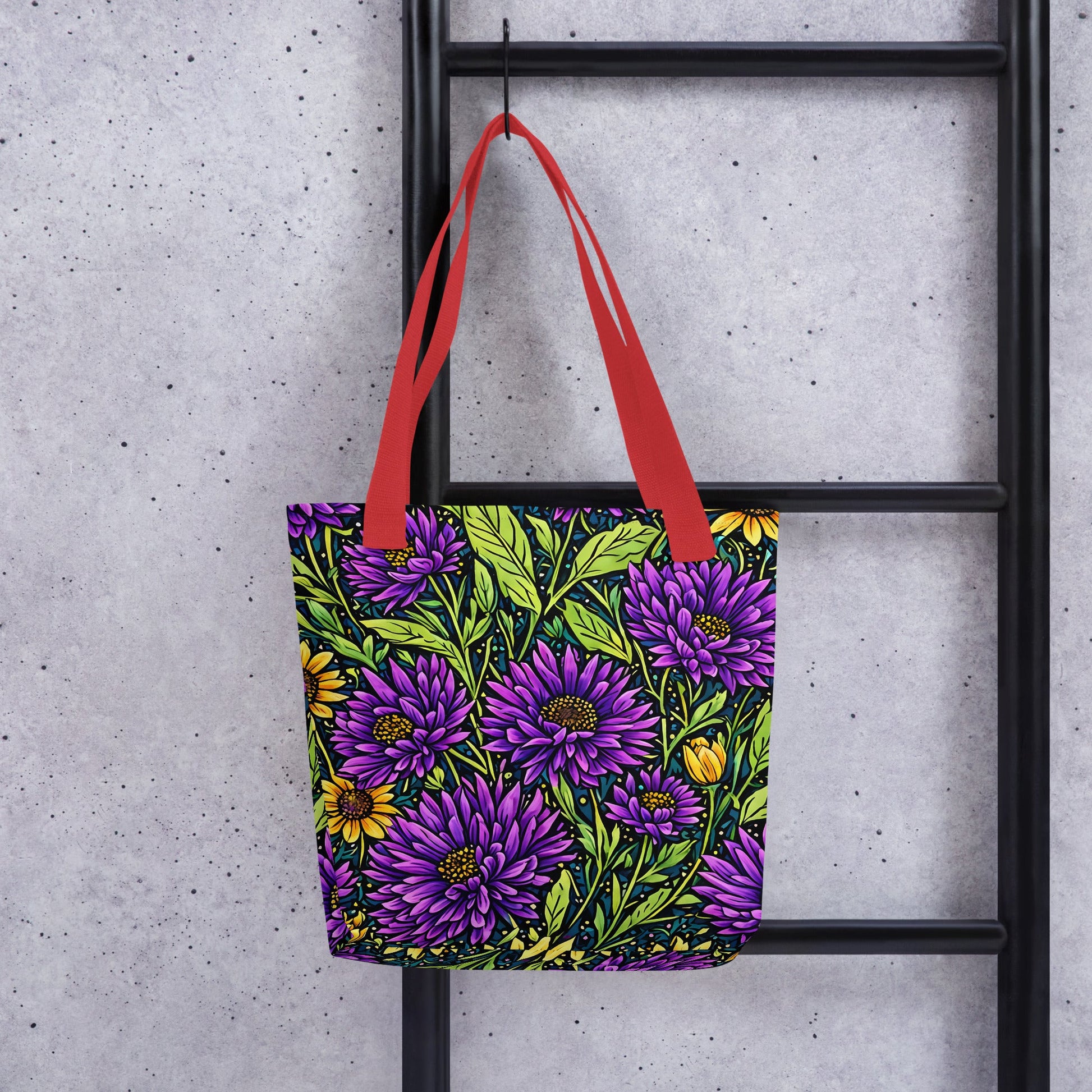 Purple and Yellow Wildflowers Tote Bag - Tote Bags - Discovery Co.