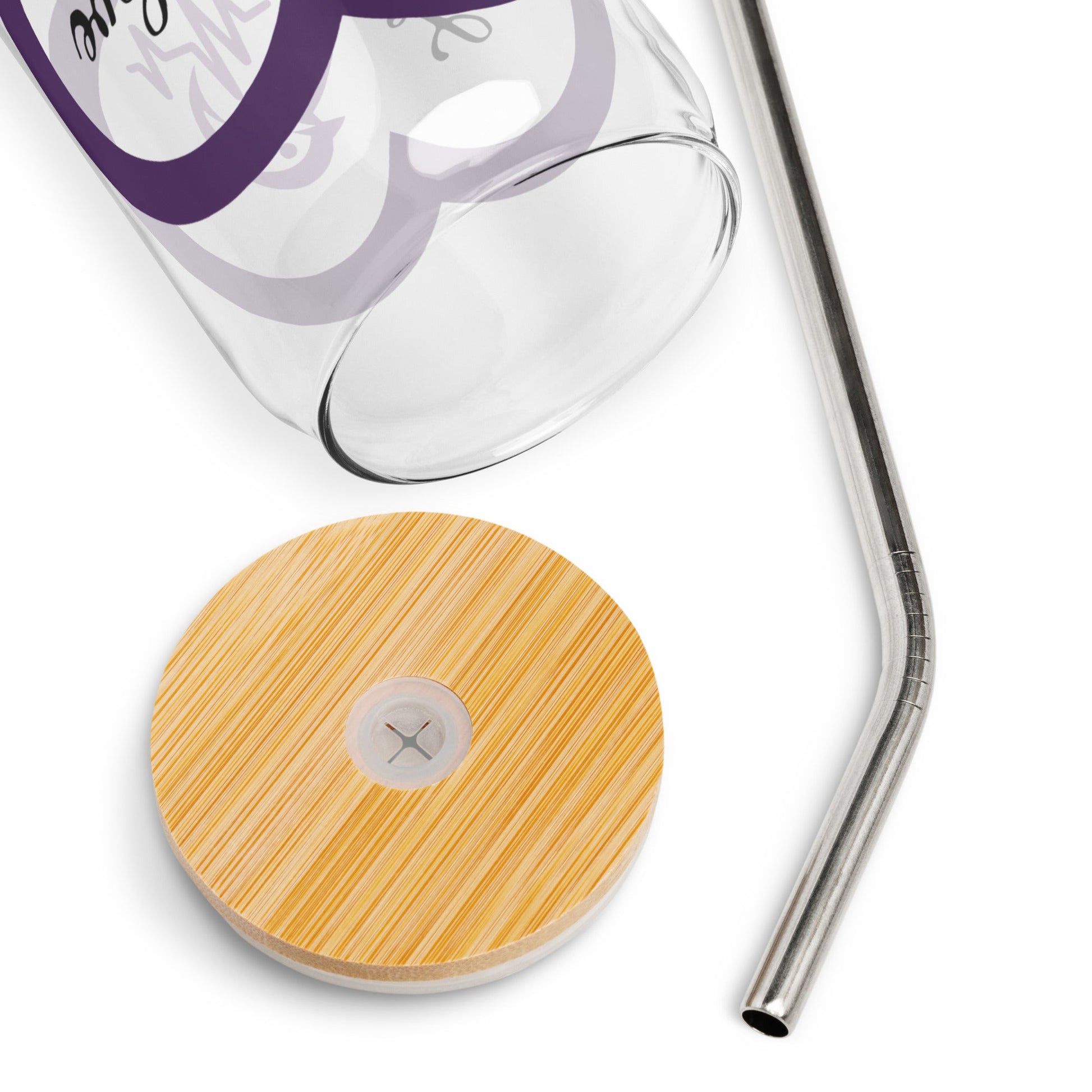 Purple Bird Heartbeat Can - Shaped Glass - Can - Shaped Glass - Discovery Co.