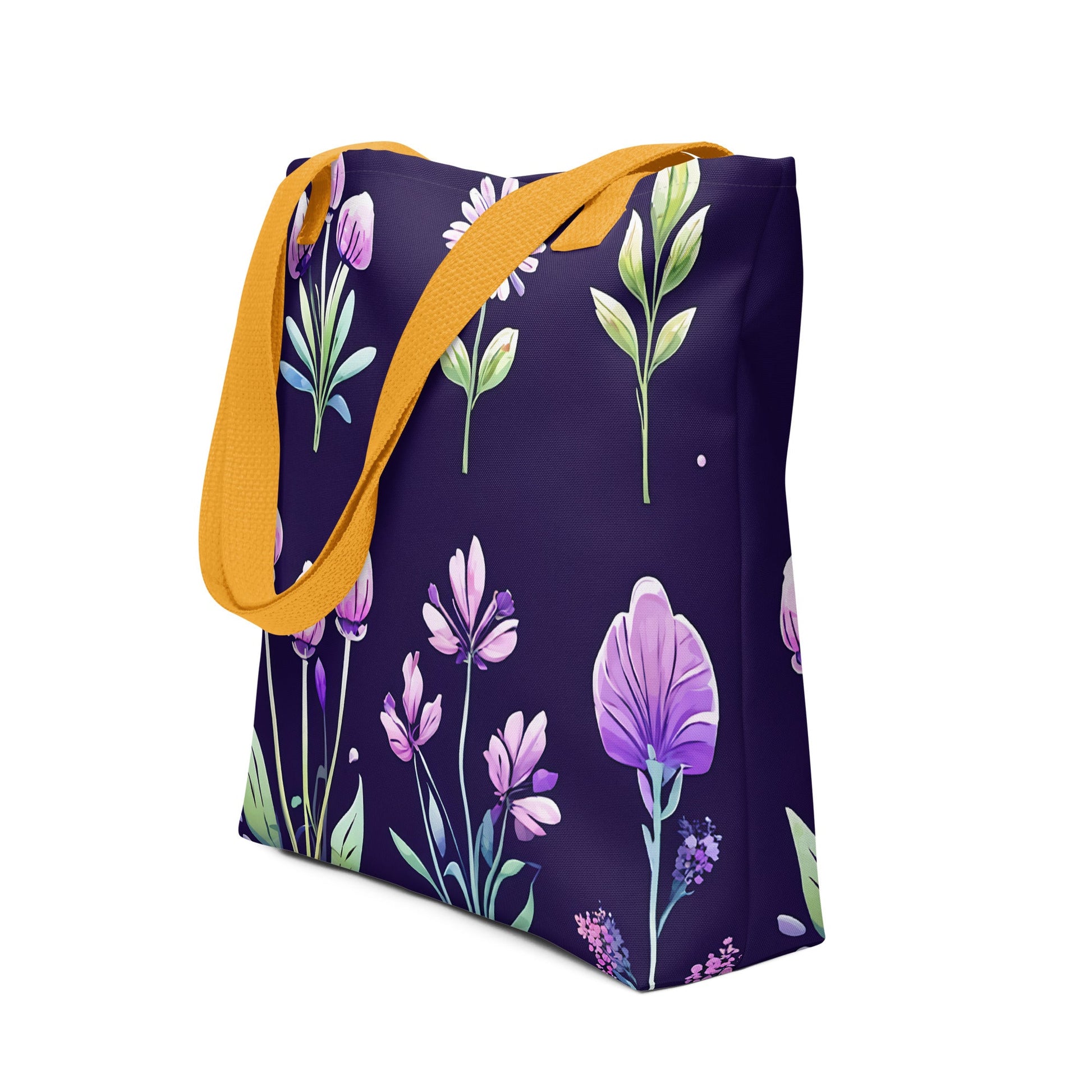 Purple Flowers Tote Bag - Tote Bags - Discovery Co.