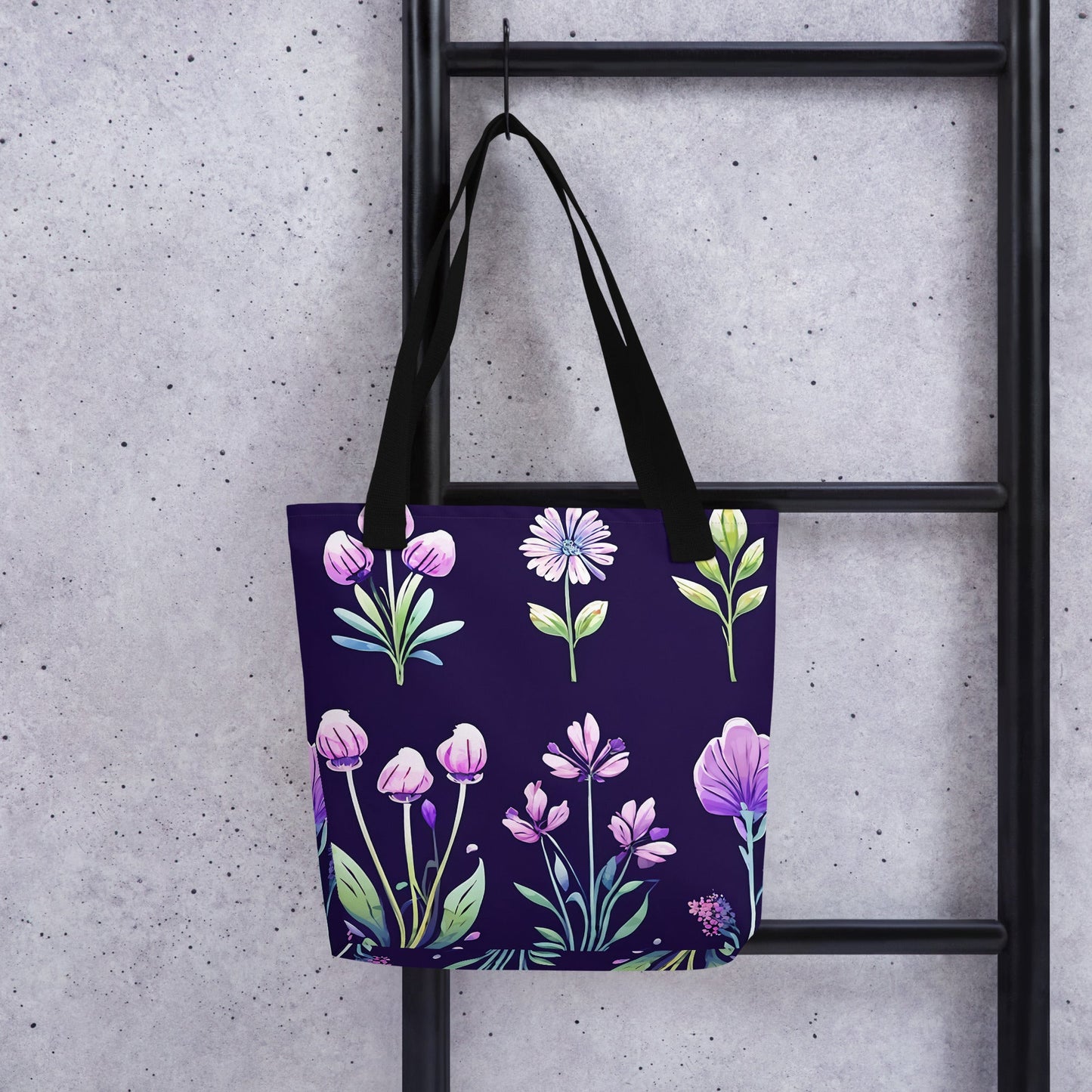 Purple Flowers Tote Bag - Tote Bags - Discovery Co.