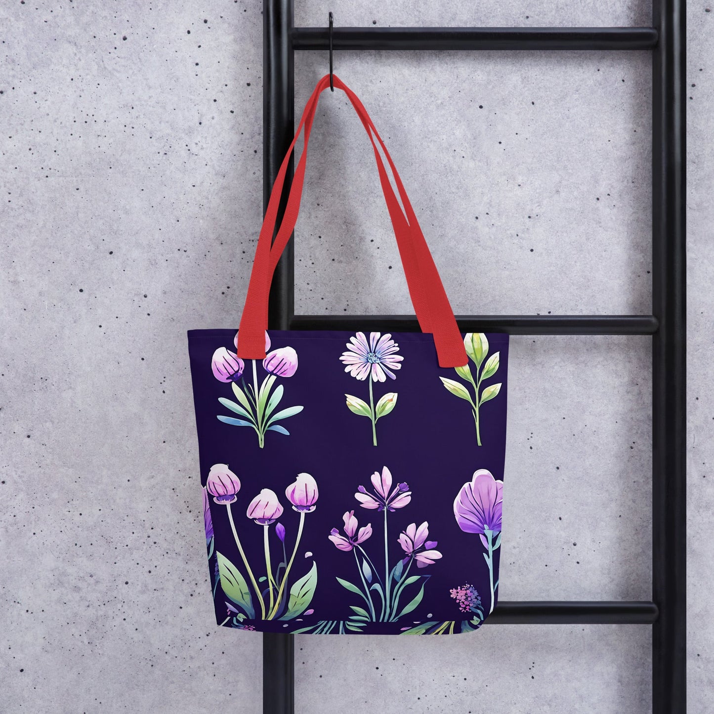 Purple Flowers Tote Bag - Tote Bags - Discovery Co.