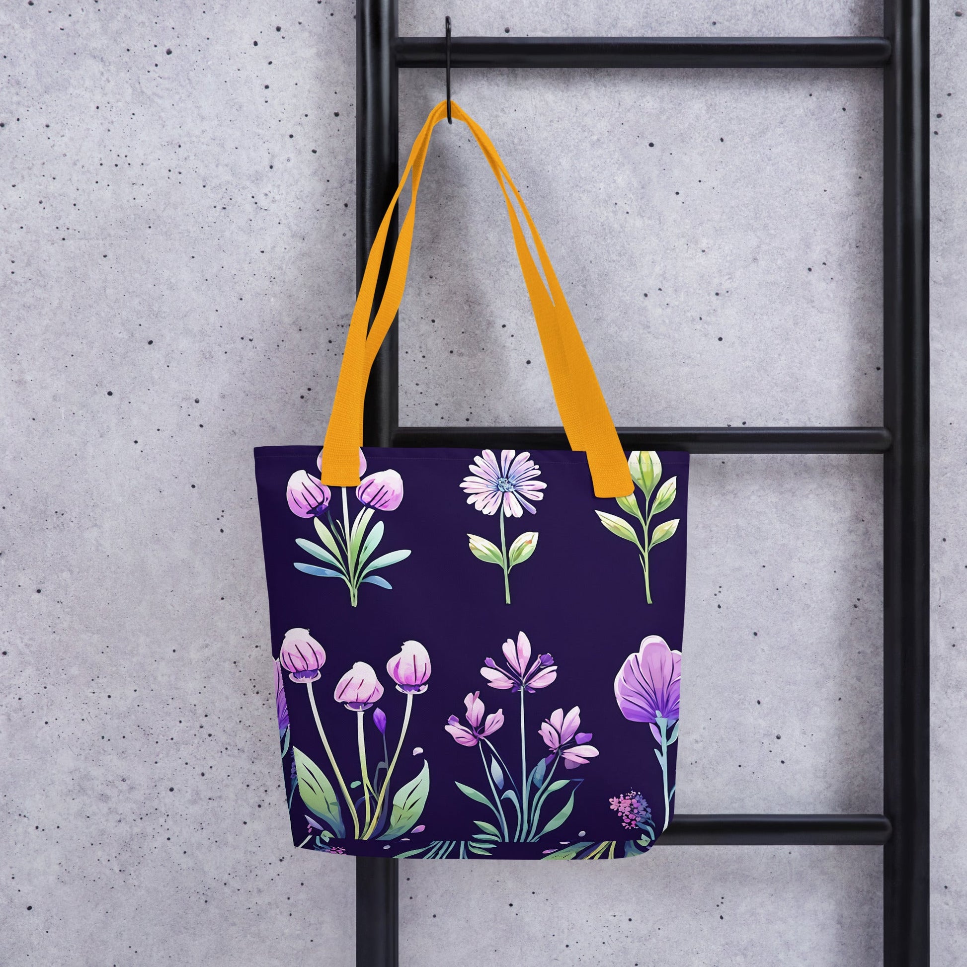 Purple Flowers Tote Bag - Tote Bags - Discovery Co.