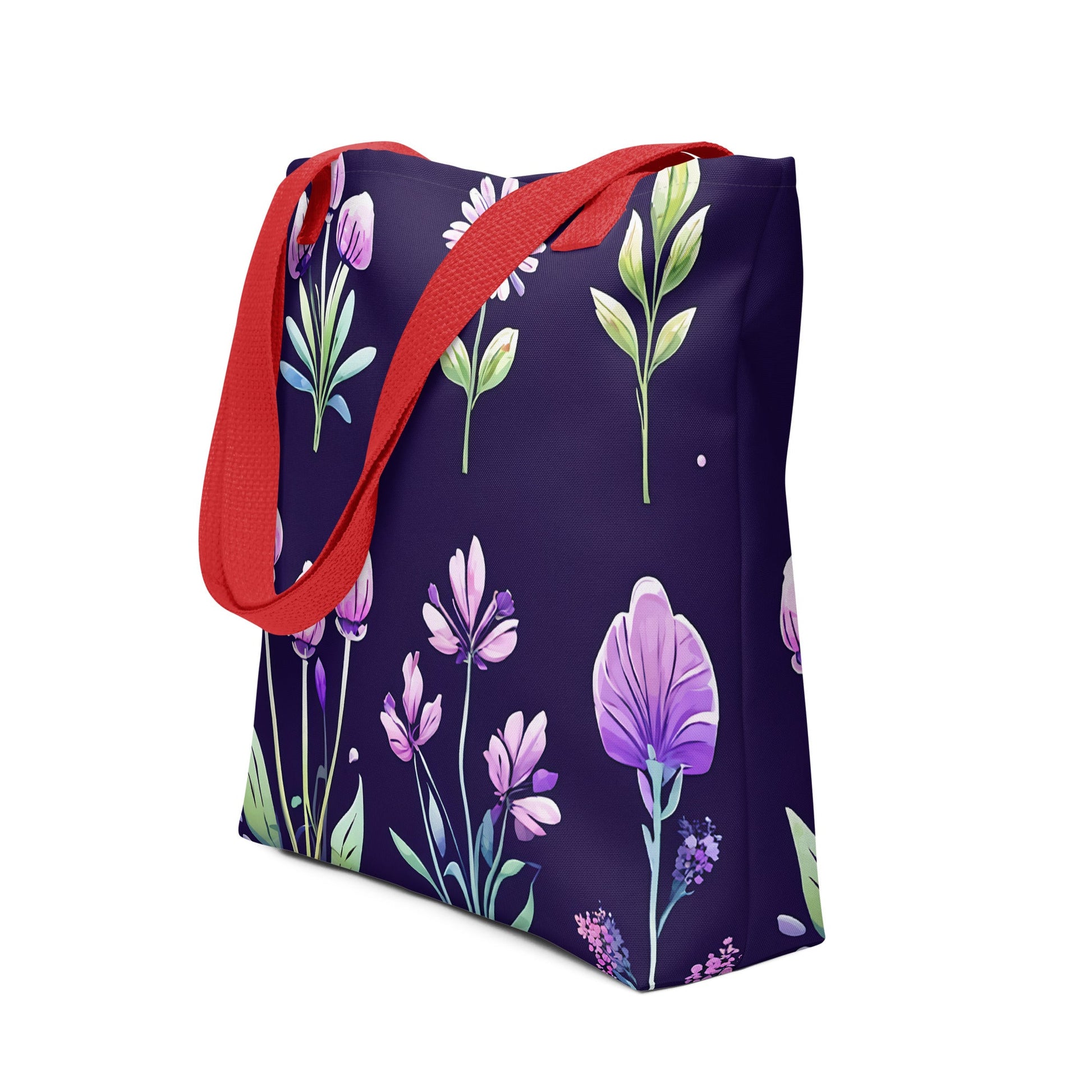 Purple Flowers Tote Bag - Tote Bags - Discovery Co.