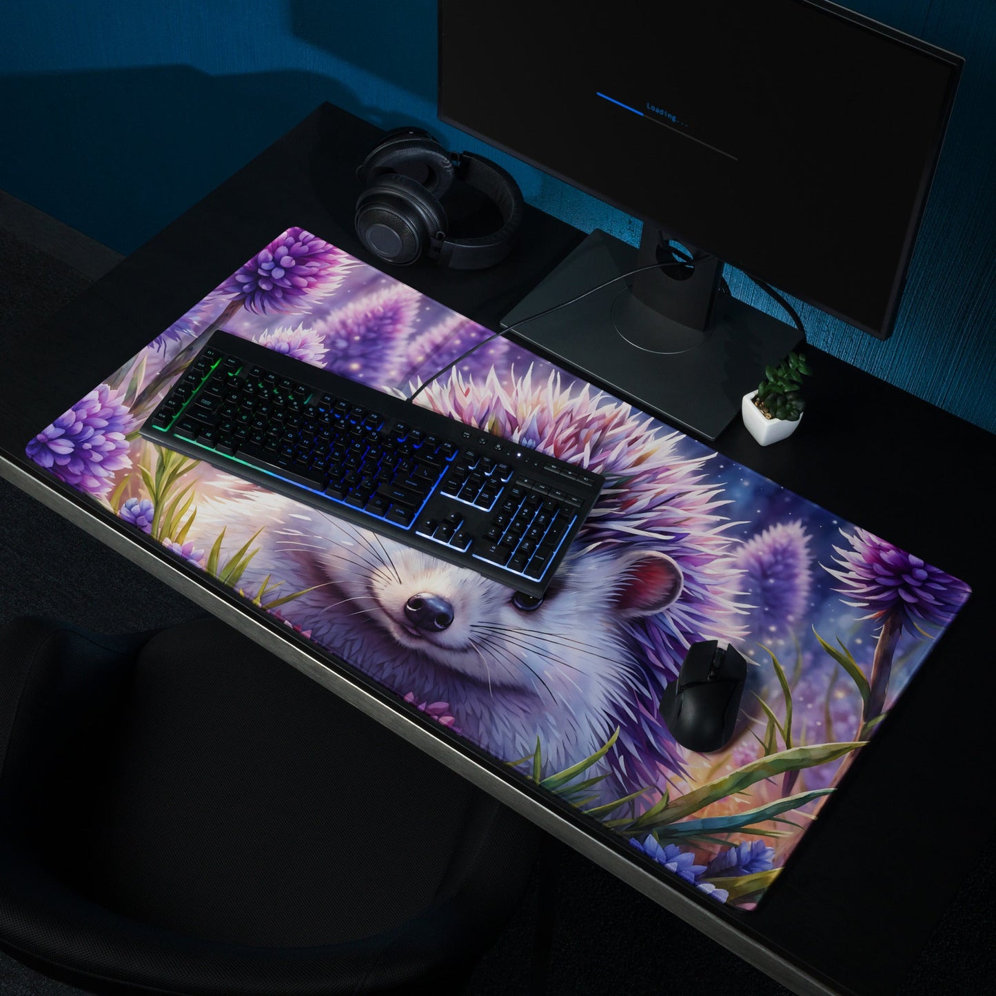 Purple Hedgehog Gaming Mouse Pad - Mouse Pads - Discovery Co.