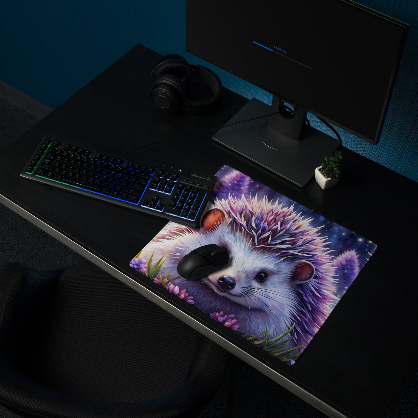 Purple Hedgehog Gaming Mouse Pad - Mouse Pads - Discovery Co.