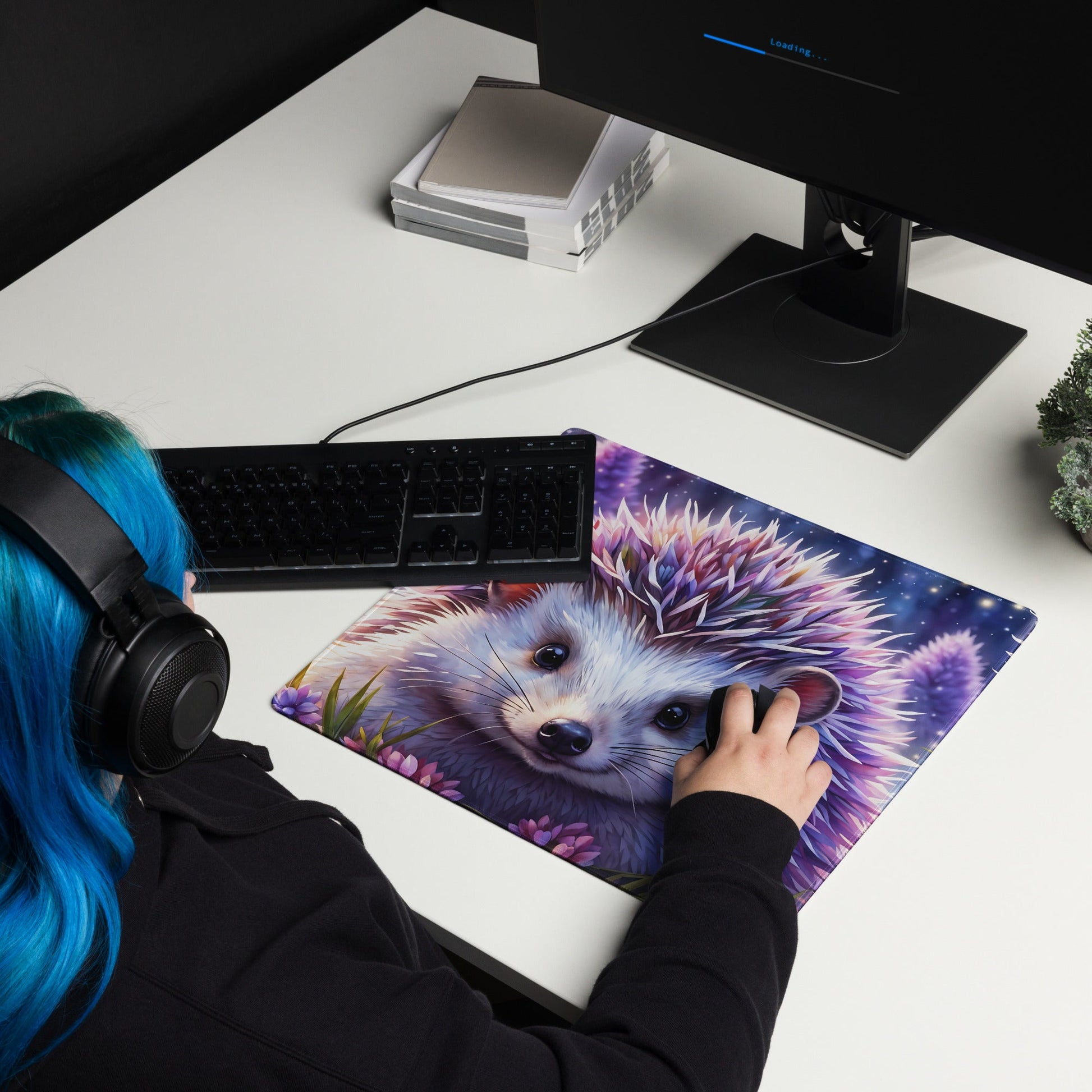 Purple Hedgehog Gaming Mouse Pad - Mouse Pads - Discovery Co.