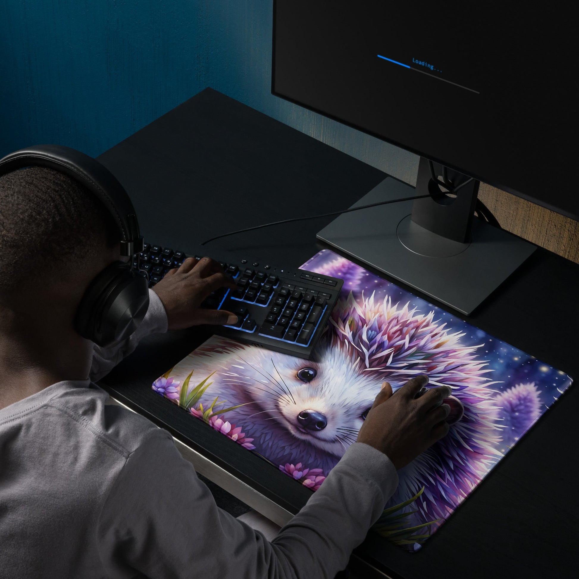 Purple Hedgehog Gaming Mouse Pad - Mouse Pads - Discovery Co.