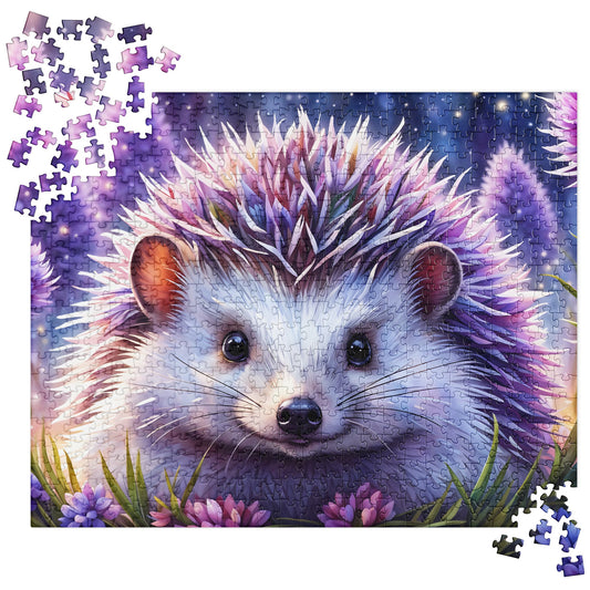 Purple Hedgehog Jigsaw Puzzle - Puzzle - Discovery Co.