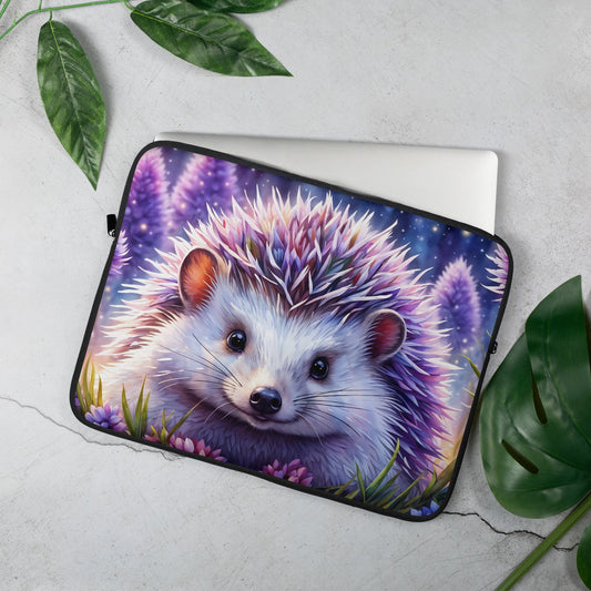 Purple Hedgehog Laptop Sleeve - Laptop Cases - Discovery Co.