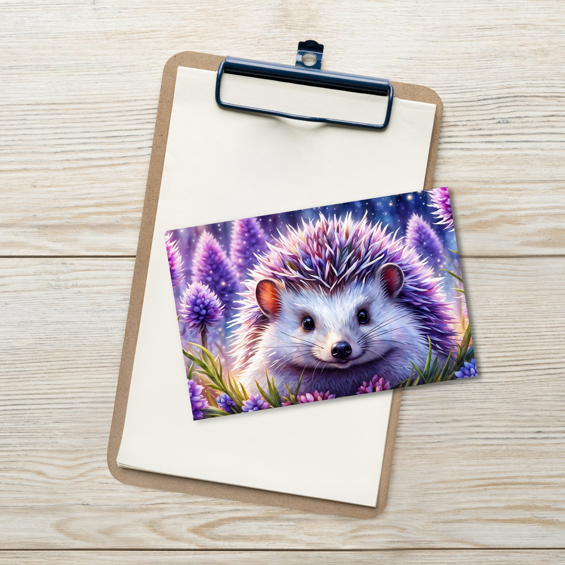 Purple Hedgehog Standard Postcard - Post Cards - Discovery Co.