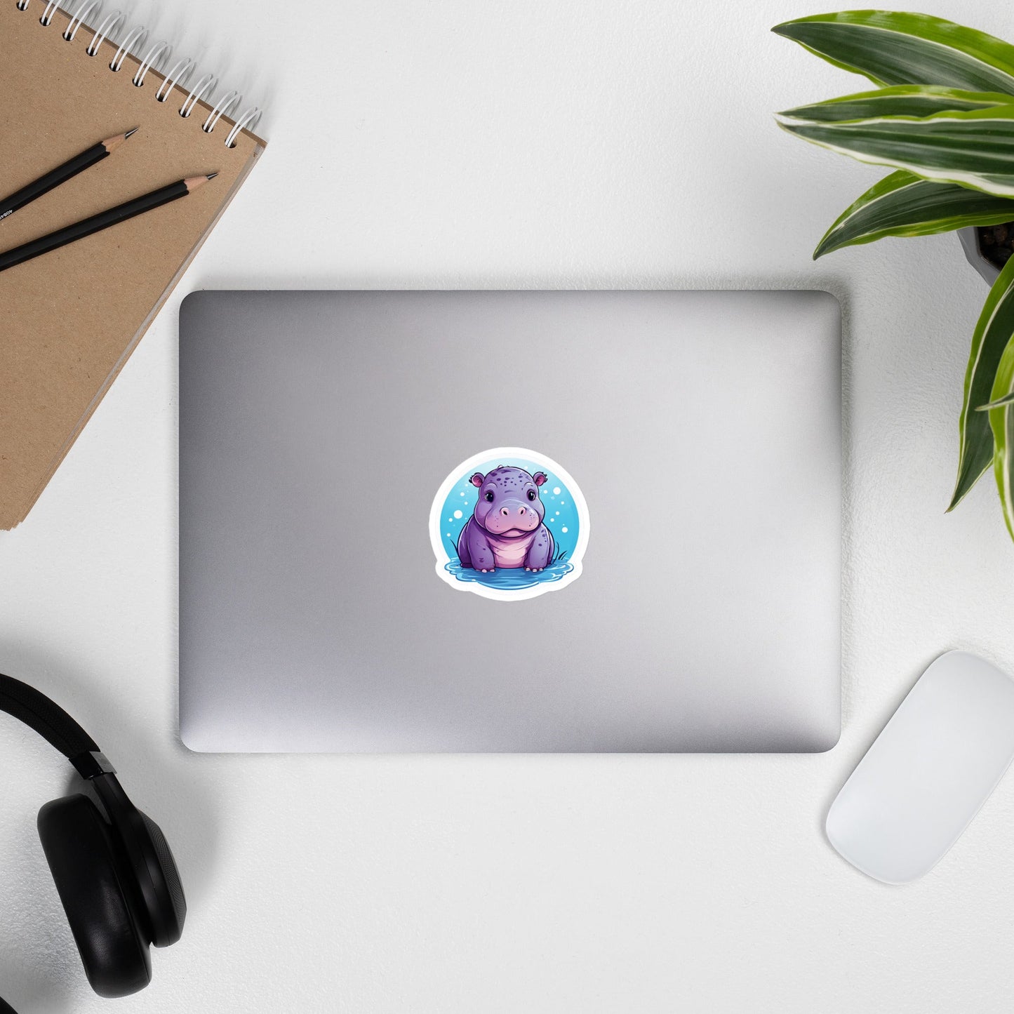 Purple Hippo Bubble - free Stickers - Stickers - Discovery Co.