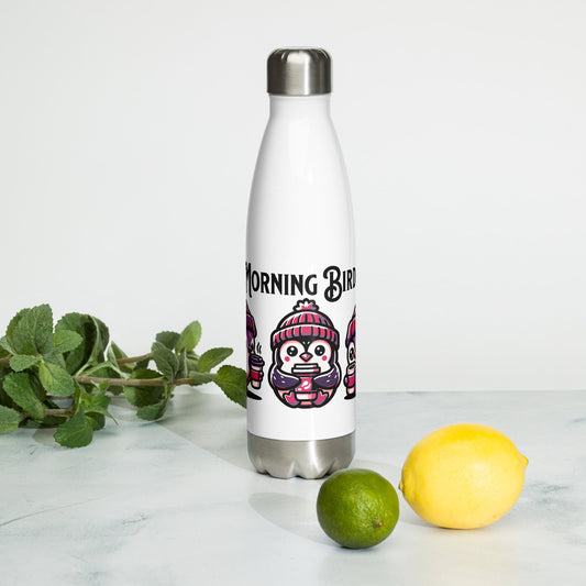 Purple Morning Birds Stainless Steel Water Bottle - Stainless Steel Water Bottle - Discovery Co.