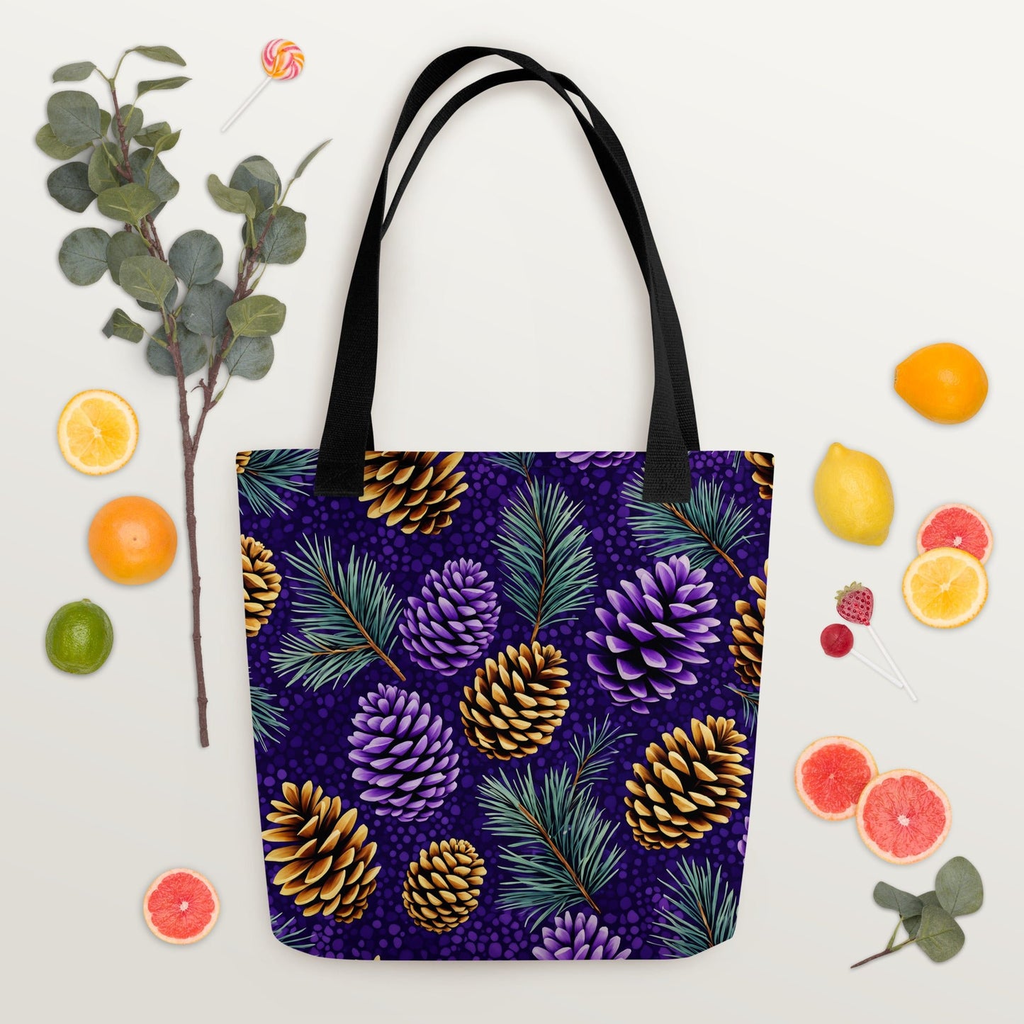 Purple Pine Cone Tote Bag - Tote Bags - Discovery Co.