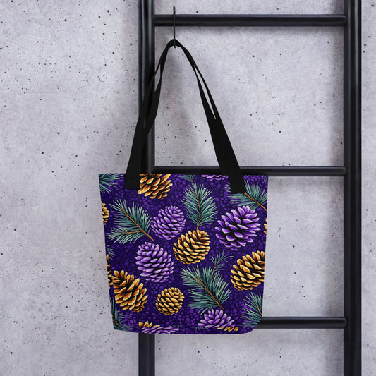 Purple Pine Cone Tote Bag - Tote Bags - Discovery Co.