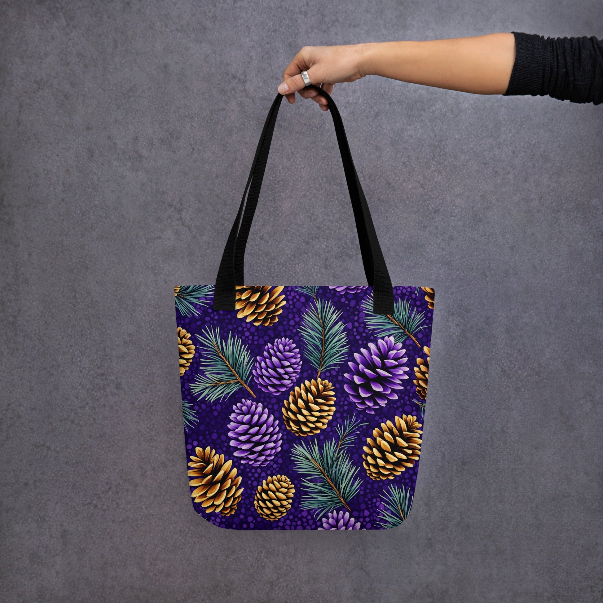 Purple Pine Cone Tote Bag - Tote Bags - Discovery Co.