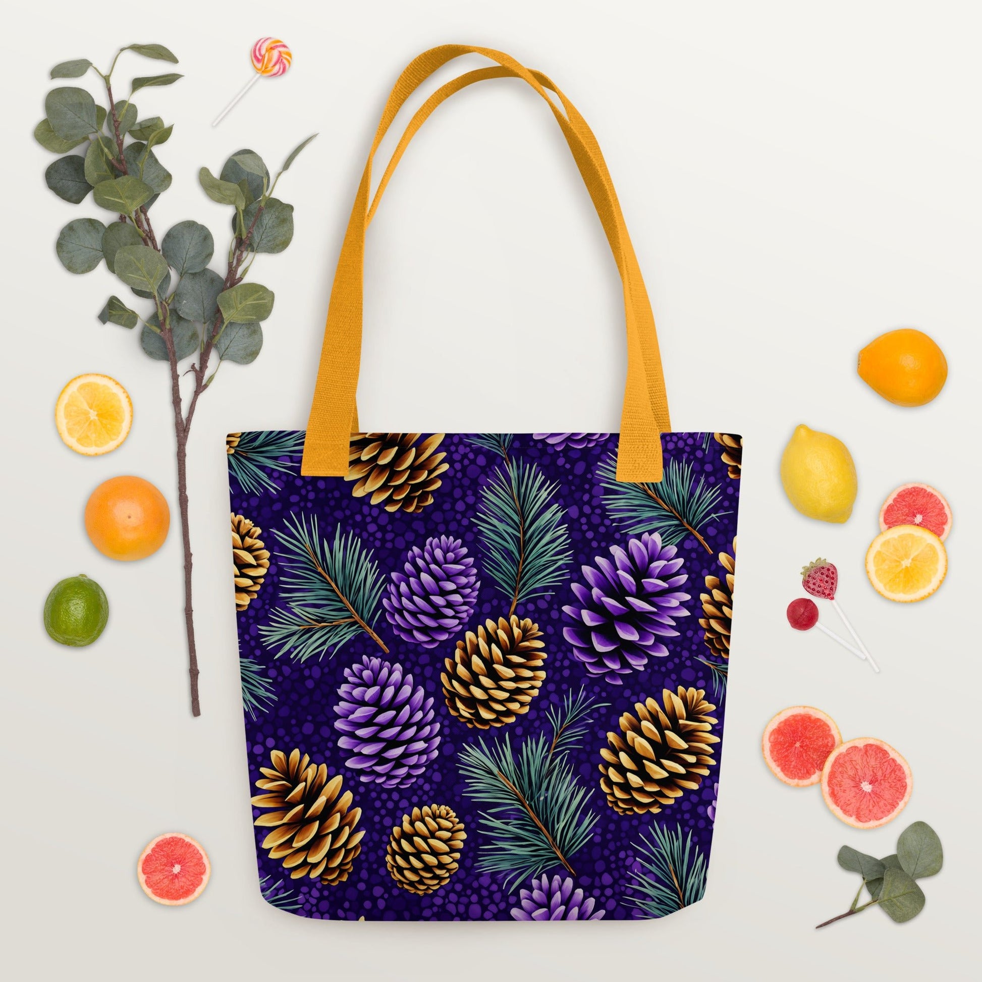 Purple Pine Cone Tote Bag - Tote Bags - Discovery Co.