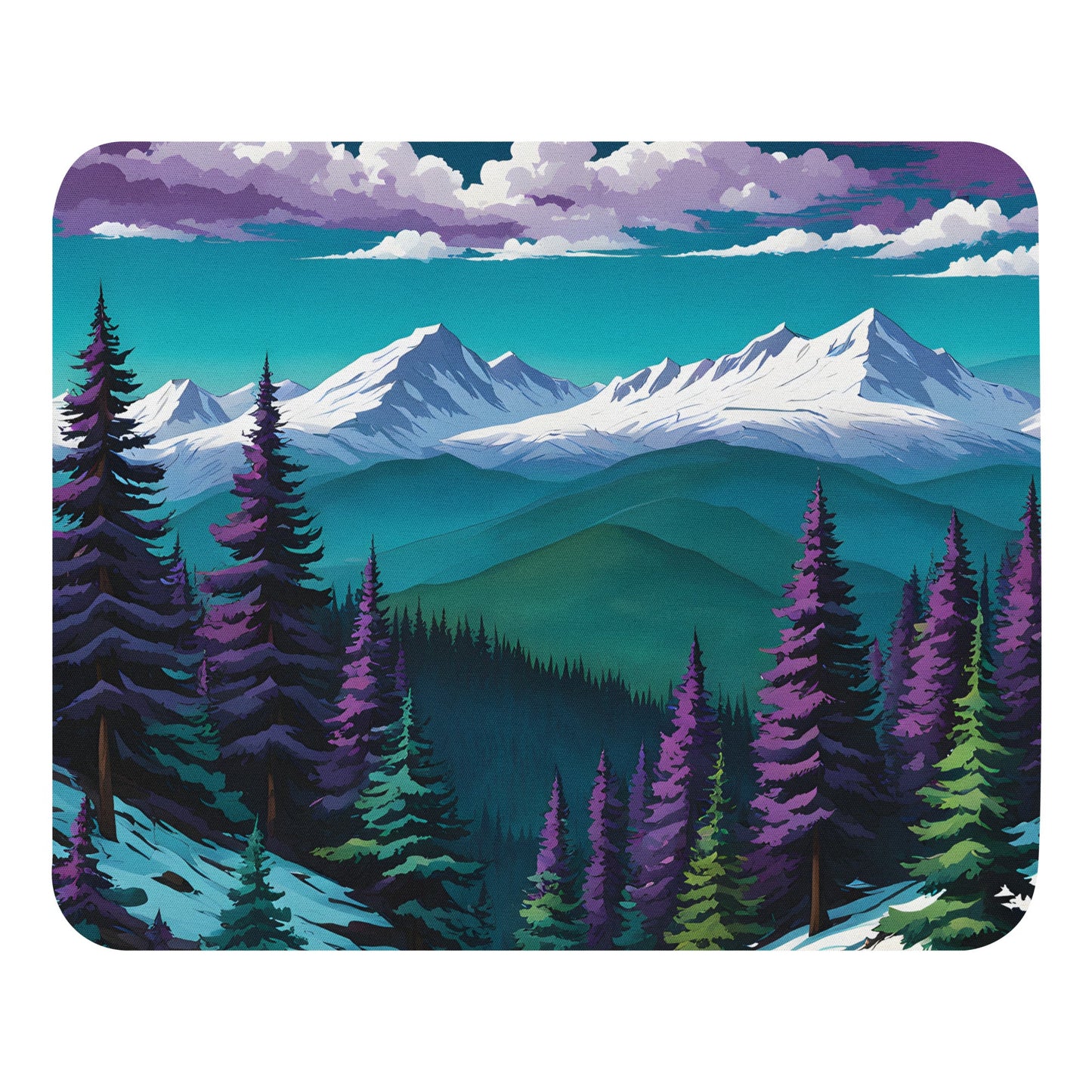 Purple Pine Forest Mouse Pad - Mouse Pads - Discovery Co.